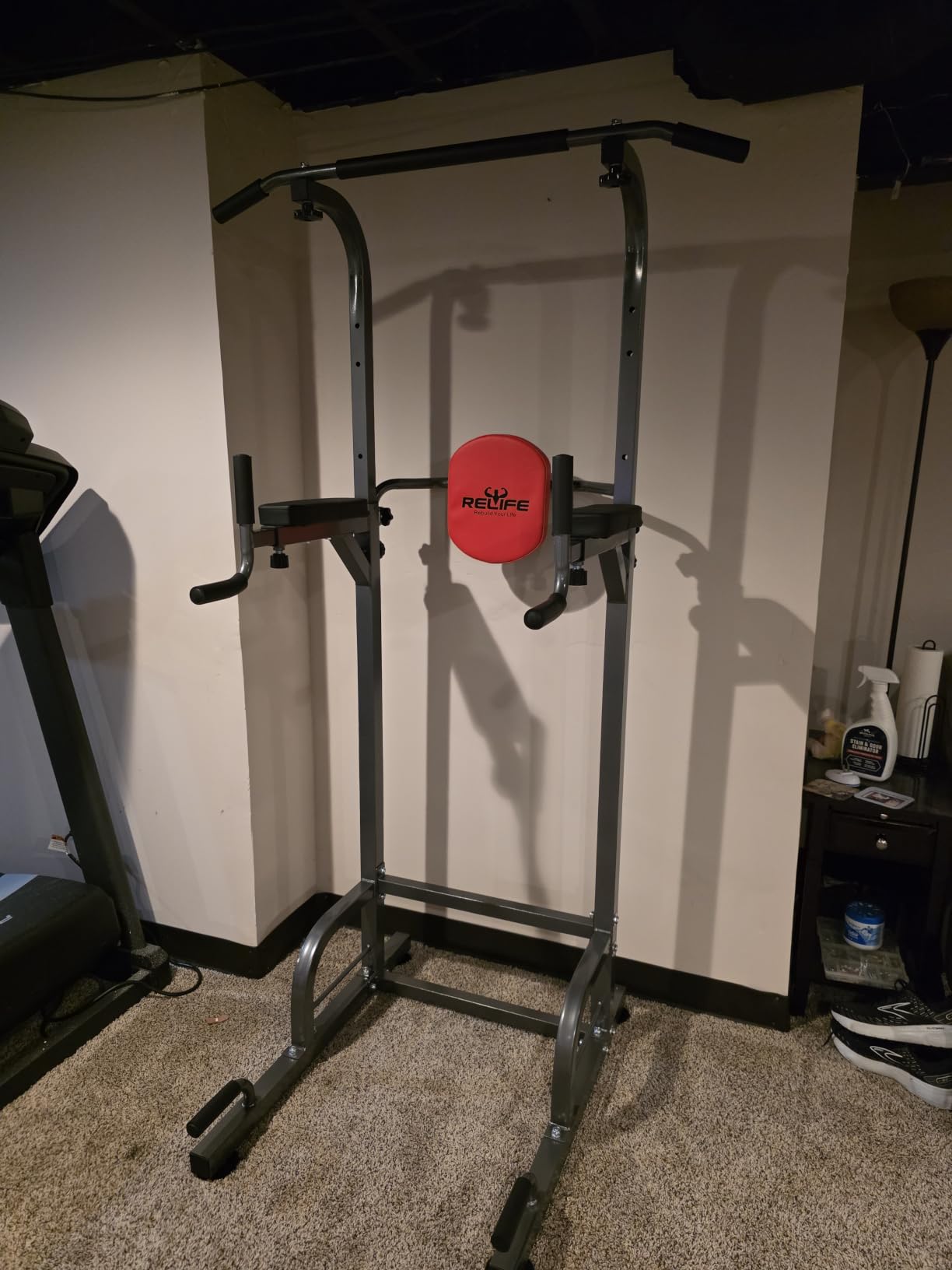 RELIFE REBUILD YOUR LIFE Power Tower Pull Up Bar Station Workout Dip Station for Home Gym Strength Training Fitness Equipment customer photo 2