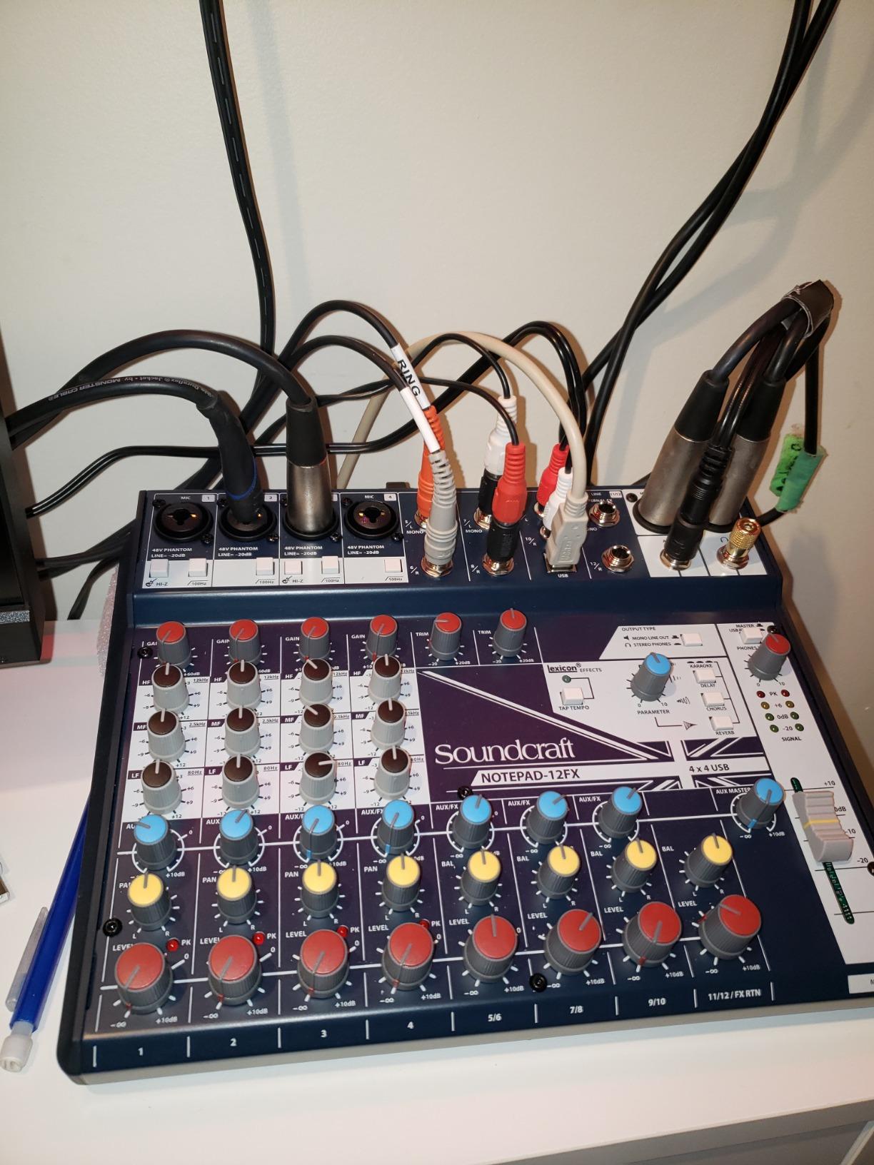 Soundcraft Notepad-12FX Small-format Analog Mixing Console with USB I/O and Lexicon Effects customer photo 2