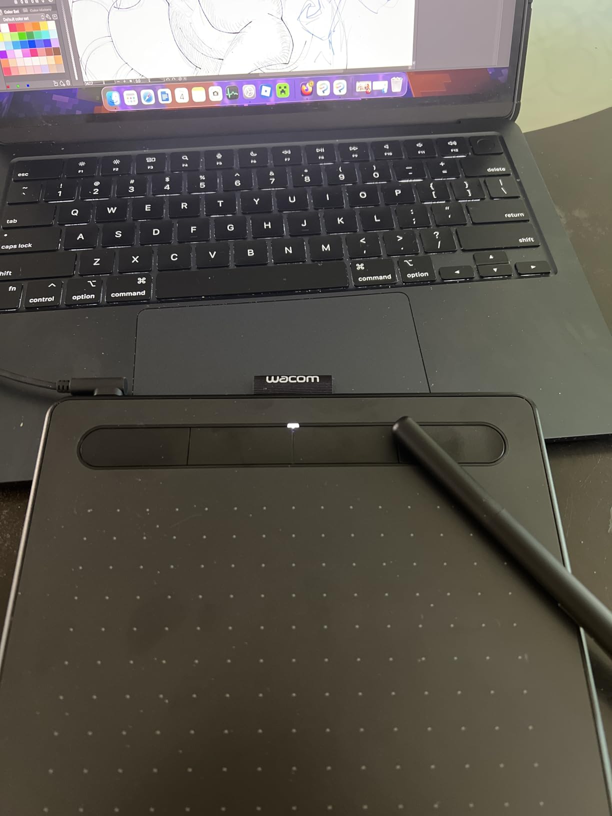 Wacom Intuos Small, Wired Graphic Drawing Tablet with Pen + Software | Battery-free pen, 4 ExpressKeys for shortcuts, works with Mac, Windows & Chromebook; Ideal for creators, students & teachers customer photo 2