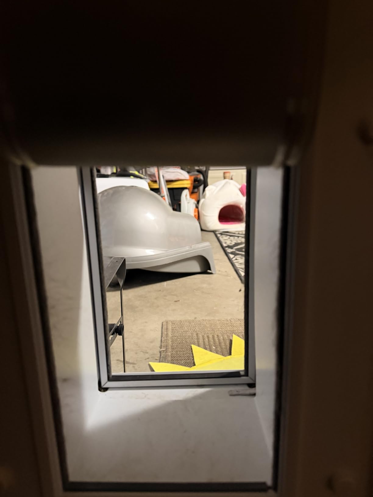 PetSafe Wall Entry Pet Door, Telescoping, Dogs up to 100 lb, Large | Insulates Better Than Metal, Interior & Exterior Install, Weatherproof Double-Flap, DIY Telescoping Tunnel 4.75-7.25 in Walls customer photo 1