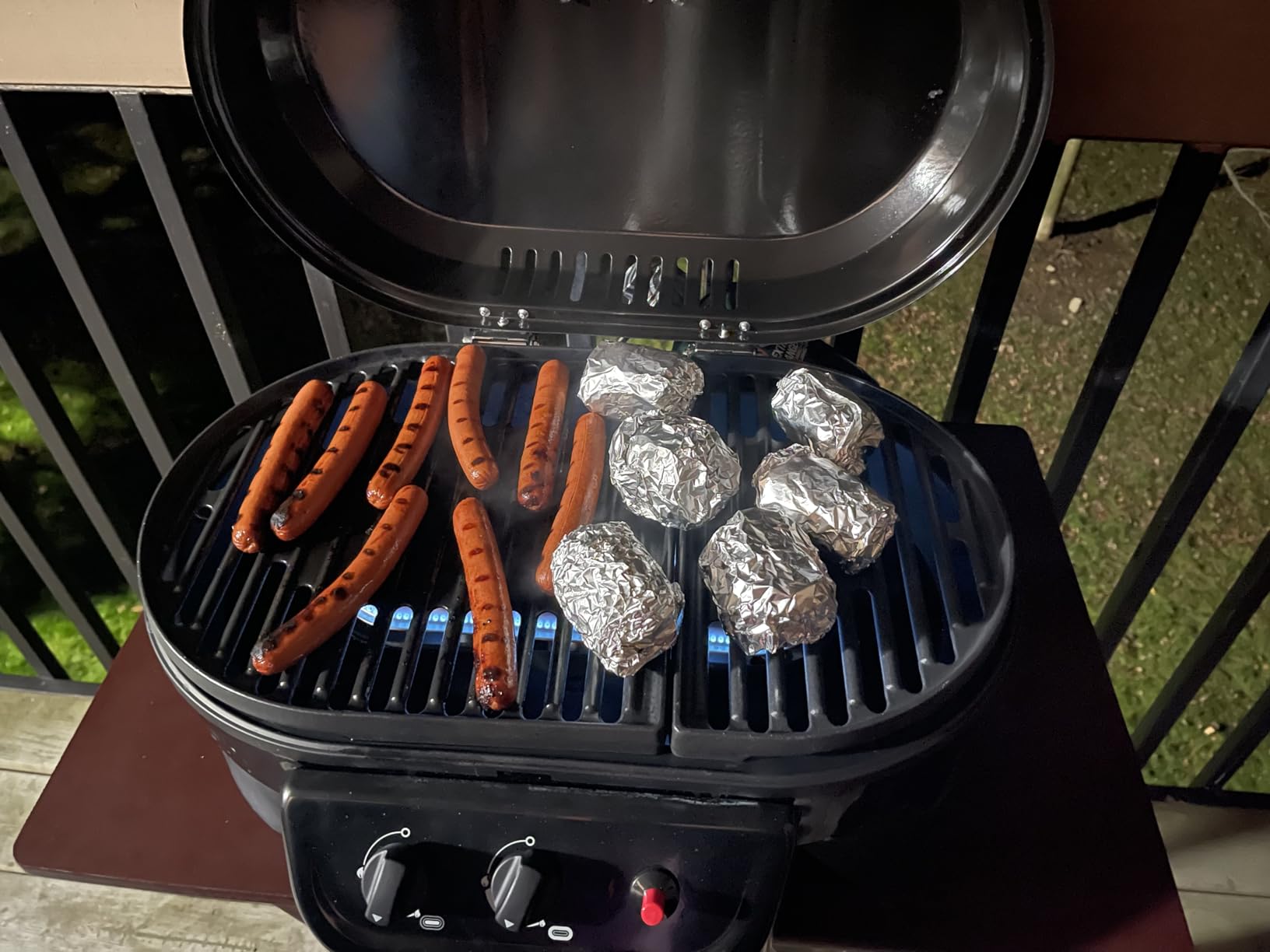Coleman RoadTrip 225 Portable Tabletop Grill, 2-Burner Gas Grill with Matchless Ignition & Adjustable Temperature Control, 11,000 BTUs customer photo 1