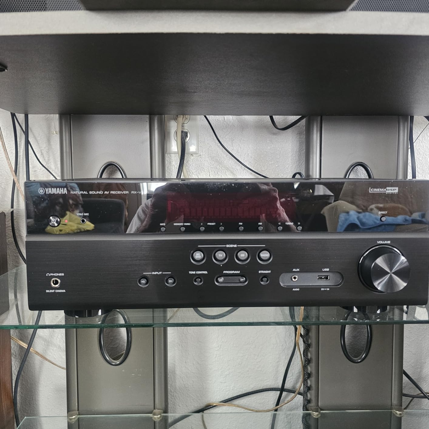 YAMAHA RX-V385 5.1-Channel 4K Ultra HD AV Receiver with Bluetooth customer photo 2