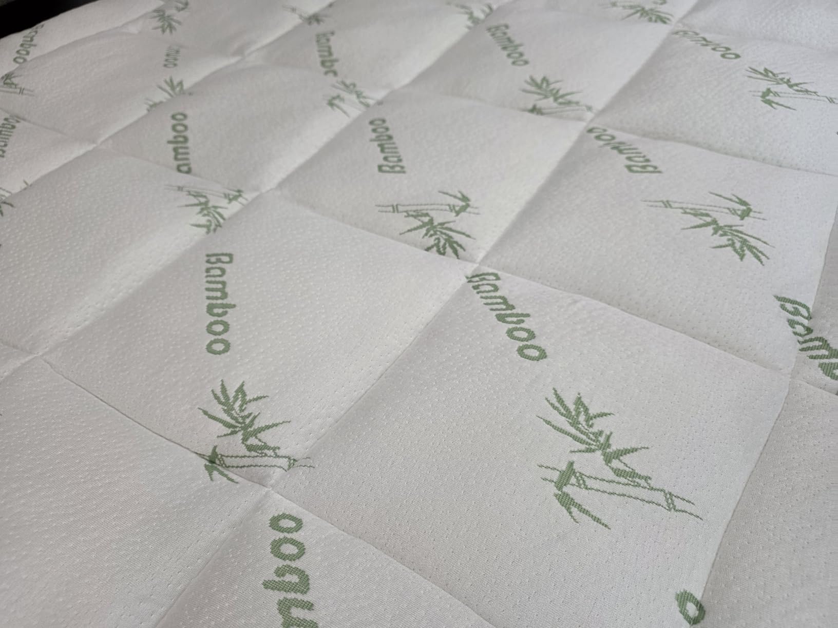Niagara Sleep Solution Ultra Soft Queen Size Mattress Topper - Rayon Derived from Bamboo Pillow Top Mattress Pad for Back Pain Relief - Naturally Cooling for Hot Sleepers, Green customer photo 2