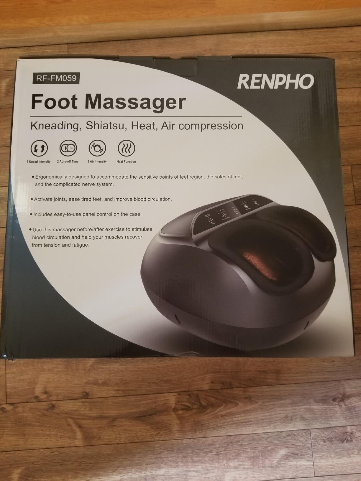 RENPHO Full Foot Massager with Heat, Deep Shiatsu for Plantar Fasciitis customer photo 2
