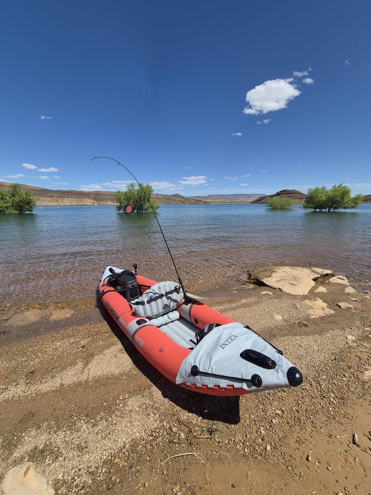 INTEX Excursion Pro K2 Inflatable Kayak 2-Person Set with Paddles & Pump | 68309EP - Portable Sit-on Tandem Kayak with Removable Skegs and Two Dry Bags for Gear, 12ft 9in x 3ft customer photo 2