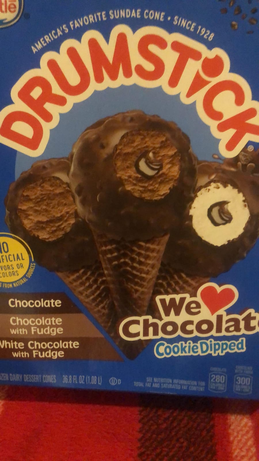 Drumstick We Love Chocolate Ice Cream Sundae Cone Variety Pack, Frozen, 1.08 ltr, 8 Count customer photo 2