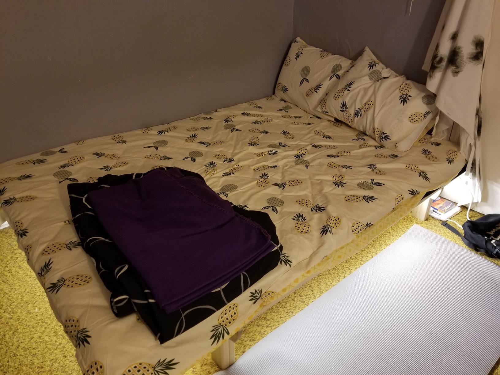 FULI Japanese Futon, Twin Size, White - Foldable Shikibuton Floor Bed | Medium Firm Quilted Cotton Sleeping Pad, Portable Roll-Up Japanese Floor Bed customer photo 1