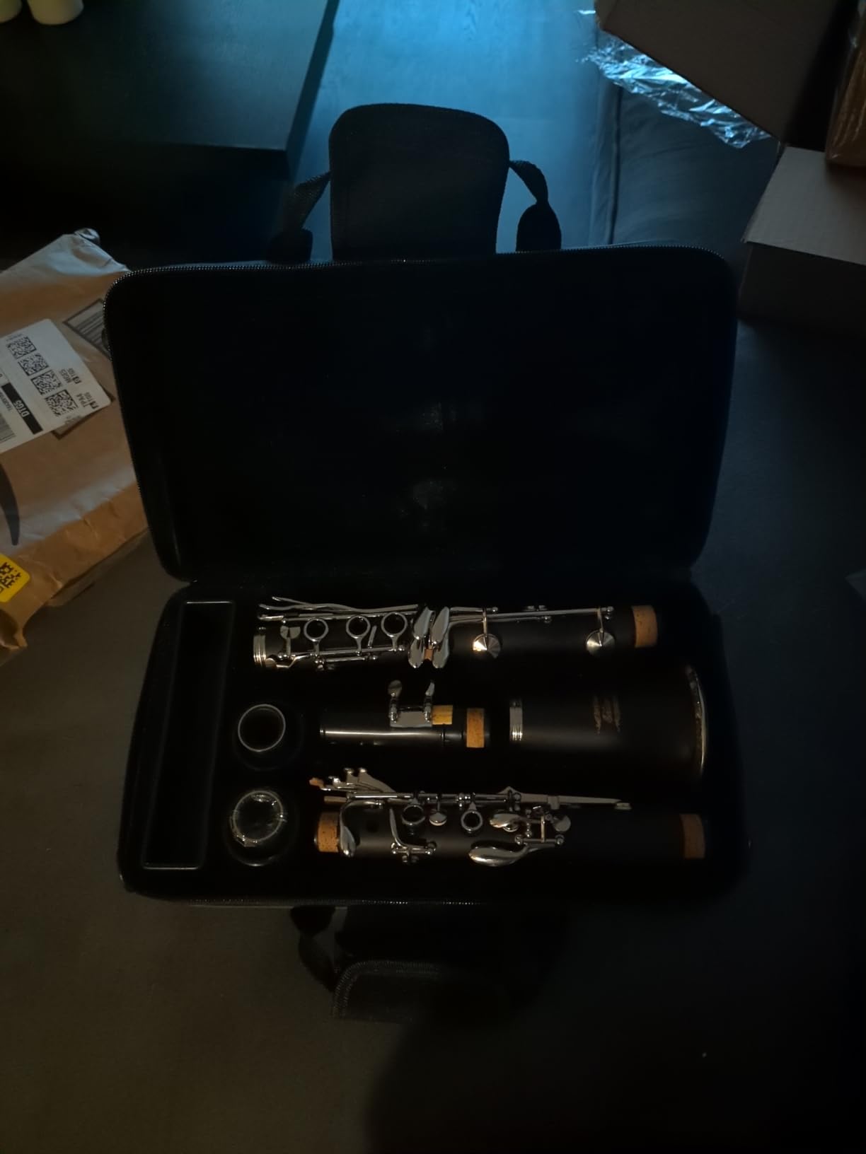 Eastar B Flat Ebonite Clarinet Beginner, Nickel, Hard Case Kit, ECL-300 customer photo 1