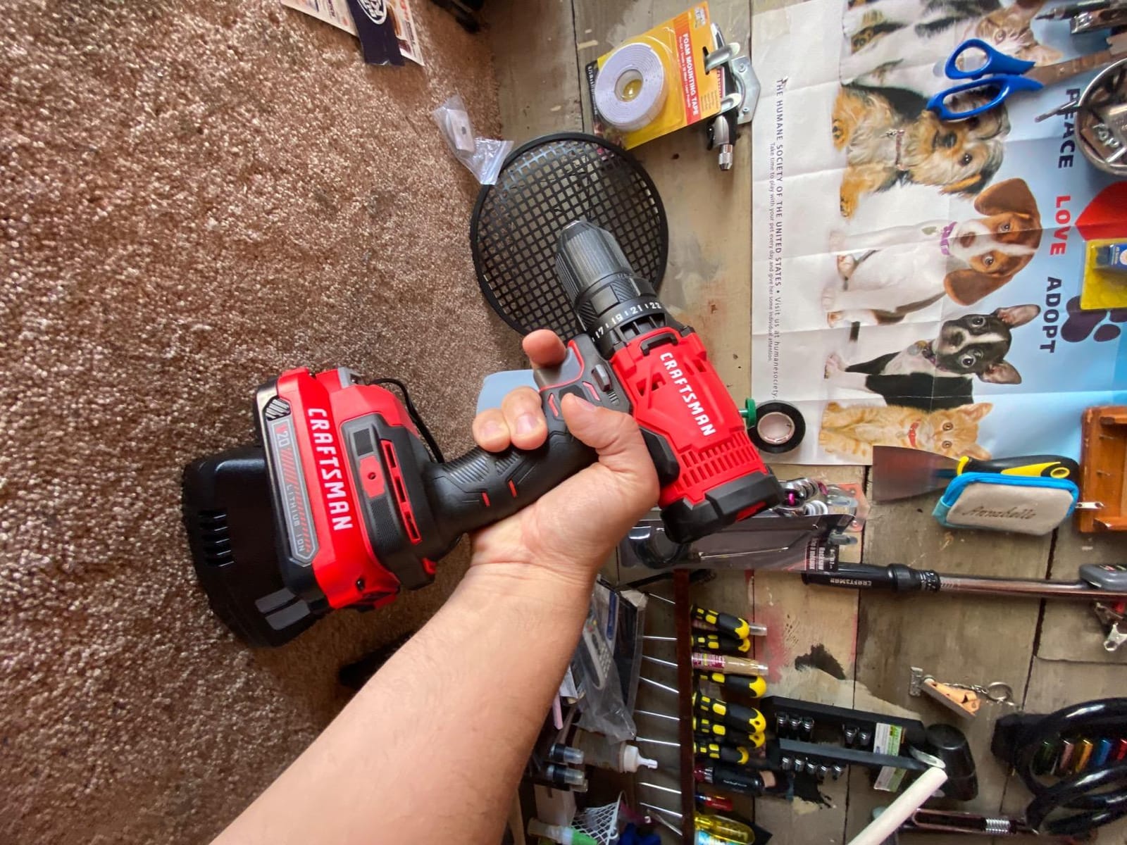 CRAFTSMAN V20 Cordless Drill/Driver Kit, 1/2 inch, Battery and Charger Included (CMCD700C1) customer photo 2