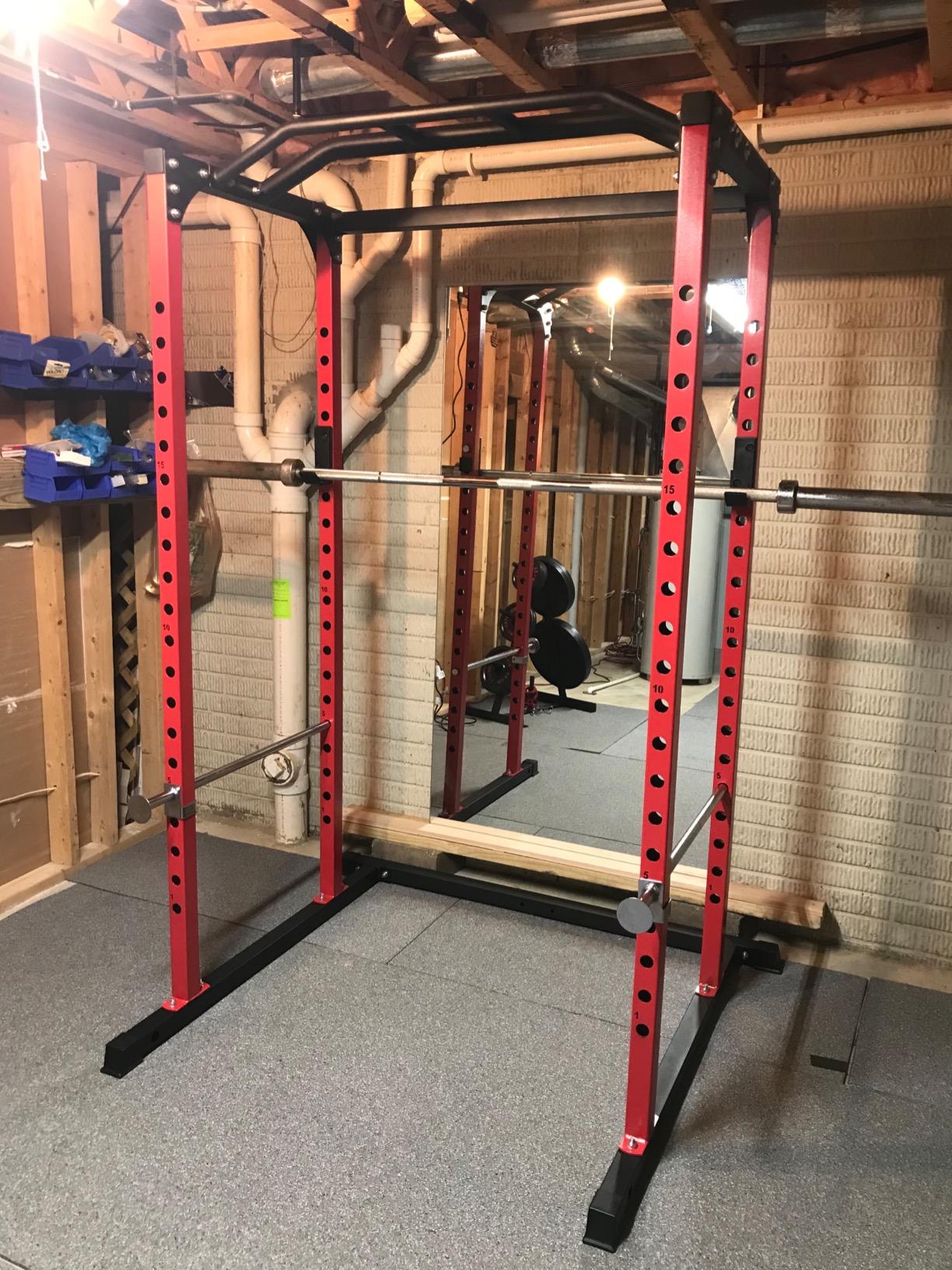 REP Fitness PR-1100 Power Rack - 700 lbs Rated Lifting Cage for Weight Training customer photo 1