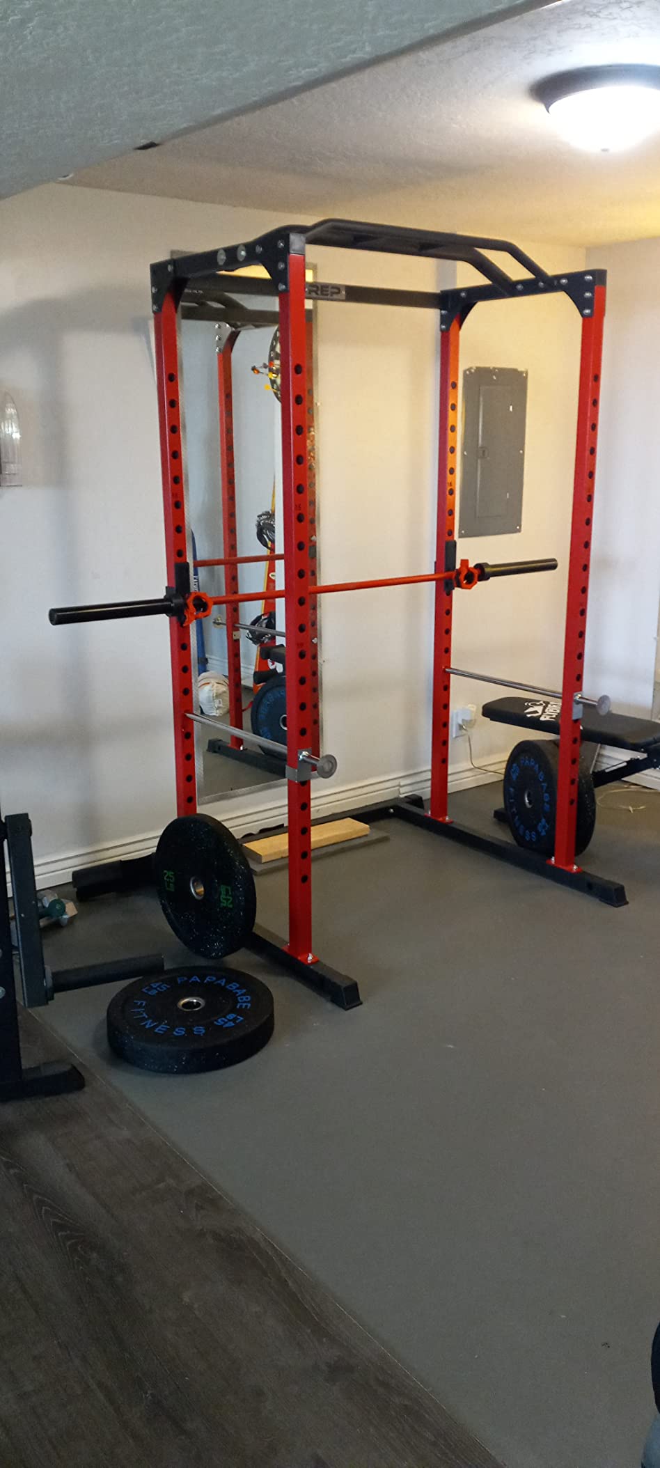 REP Fitness PR-1100 Power Rack - 700 lbs Rated Lifting Cage for Weight Training customer photo 2