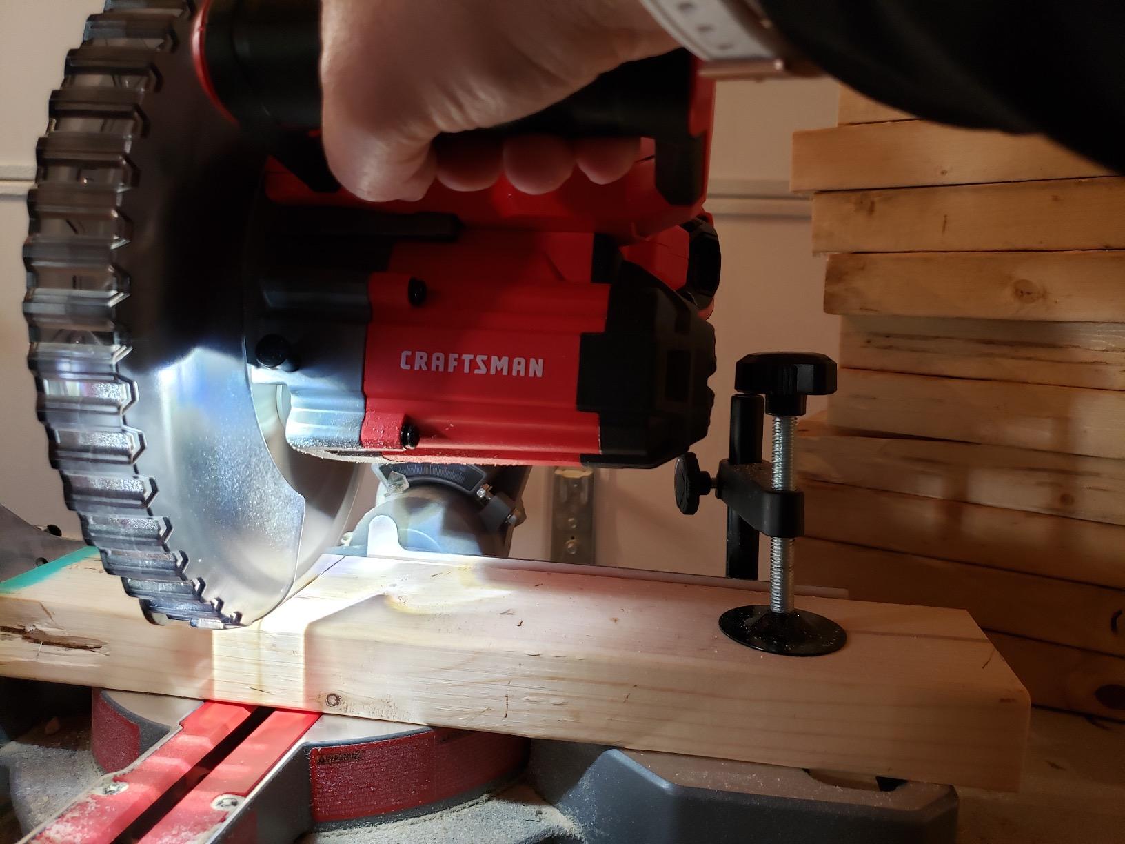 CRAFTSMAN V20 Cordless Sliding Miter Saw, 7-1/4 inch, Single Bevel, Battery and Charger Included (CMCS714M1) customer photo 2