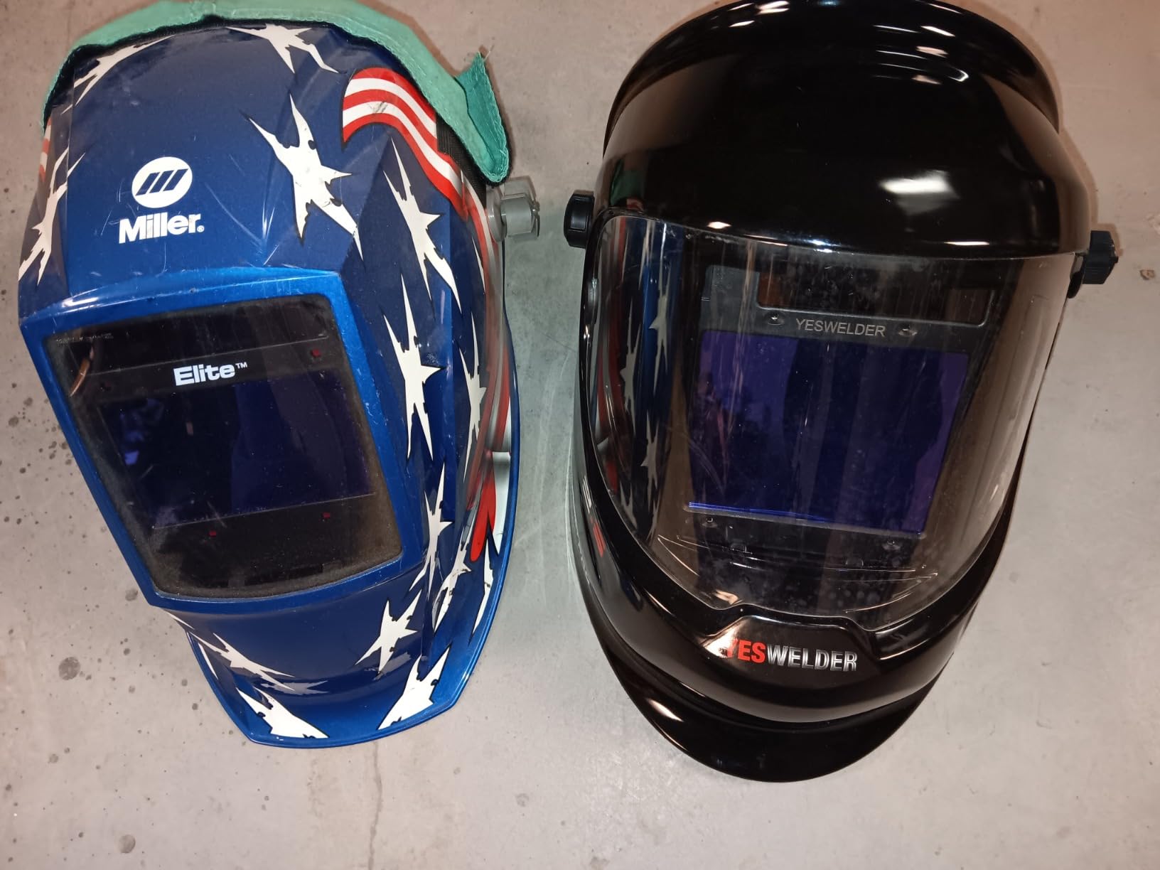 YESWELDER Auto Darkening Welding Helmet, 180° View, LYG-Q800D | Wide shade control for WELD/CUT/GRIND, 1/1/1/1 True Color, 1/30000s response customer photo 1