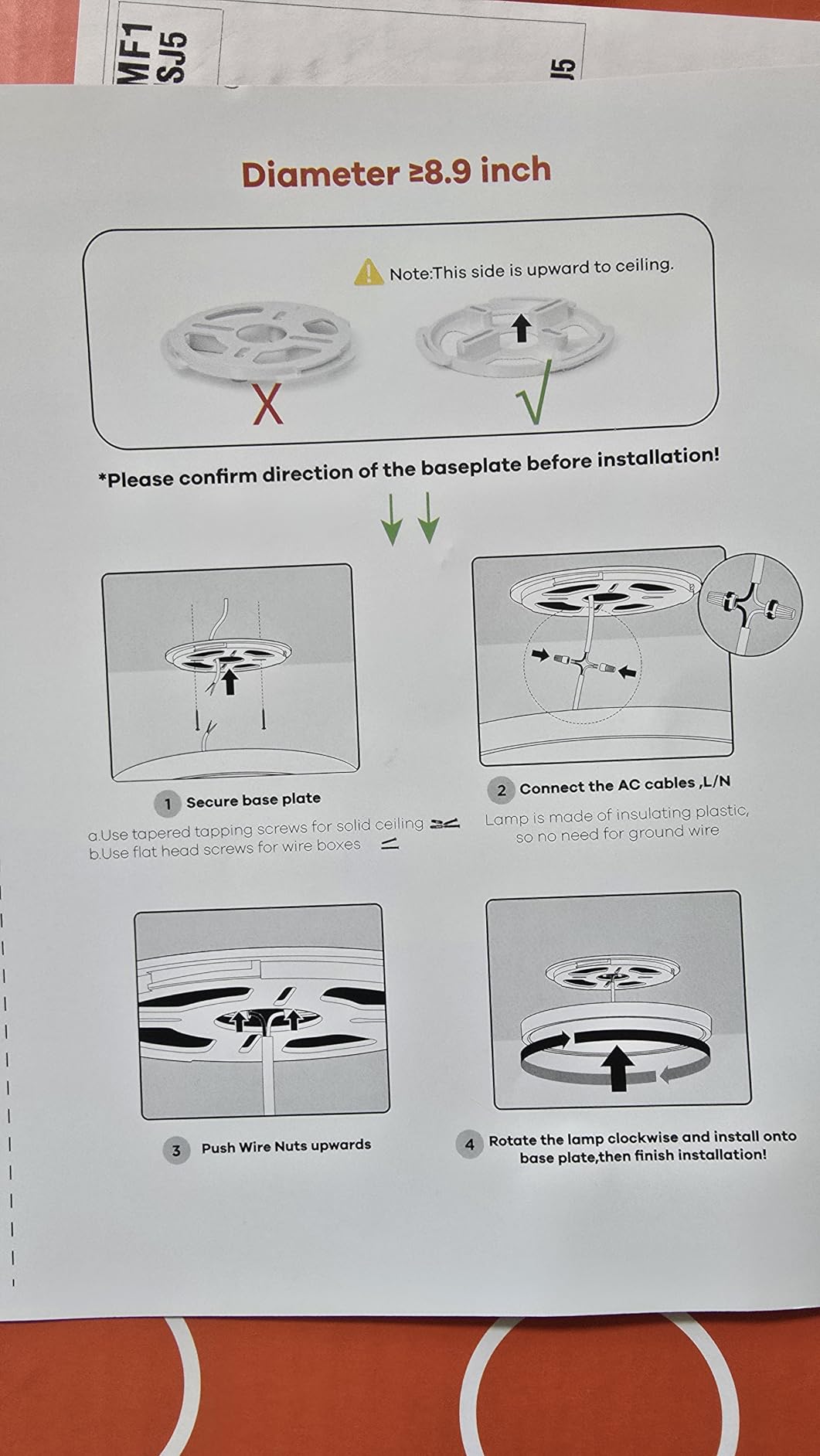 TALOYA 12 Inch Flush Mount Ceiling Light, 20W 5CCT Selectable,3000K-6500K customer photo 2