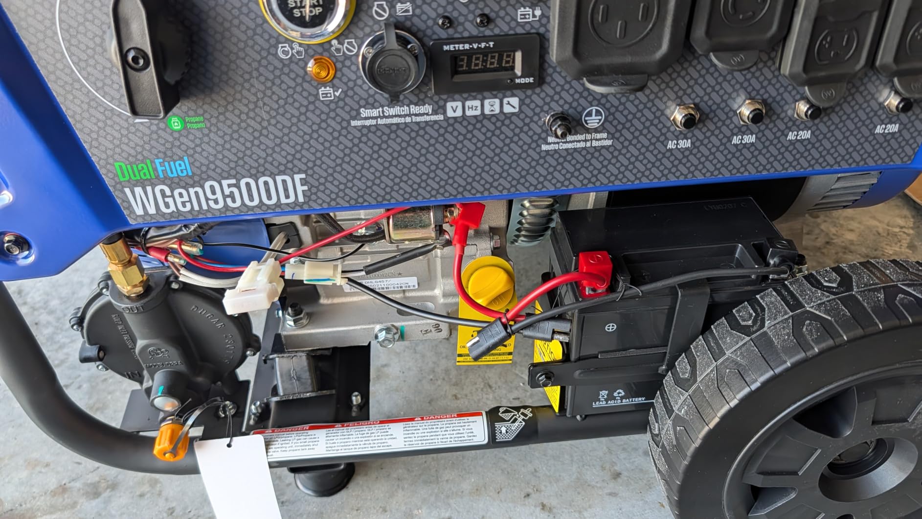 Westinghouse 12500 Watt Dual Fuel Home Backup Portable Generator, Remote Electric Start, Transfer Switch Ready, Gas and Propane Powered customer photo 1