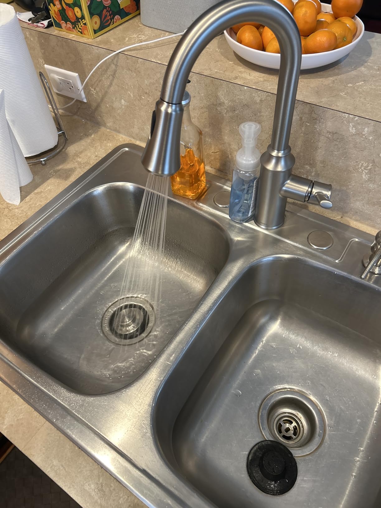 Moen Conneaut One Handle Pulldown Kitchen Sink Faucet with Reflex Docking and Power Clean, Spot Resist Stainless, 87801SRS customer photo 2