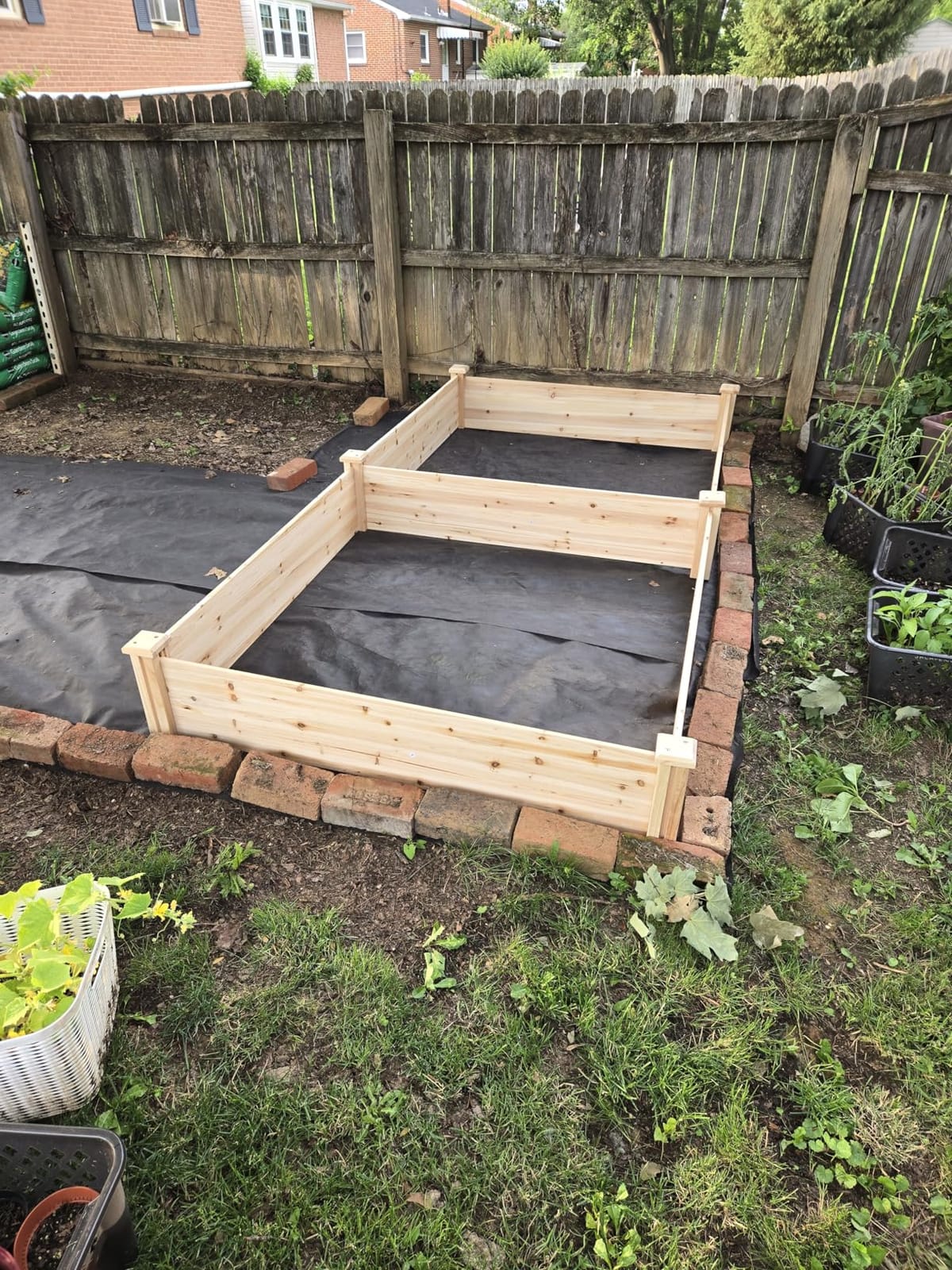 Yaheetech 8×2ft Wooden Horticulture Raised Garden Bed Divisible Elevated Planting Planter Box for Flowers/Vegetables/Herbs in Backyard/Patio Outdoor, Natural Wood, 95 x 25 x 11in customer photo 2