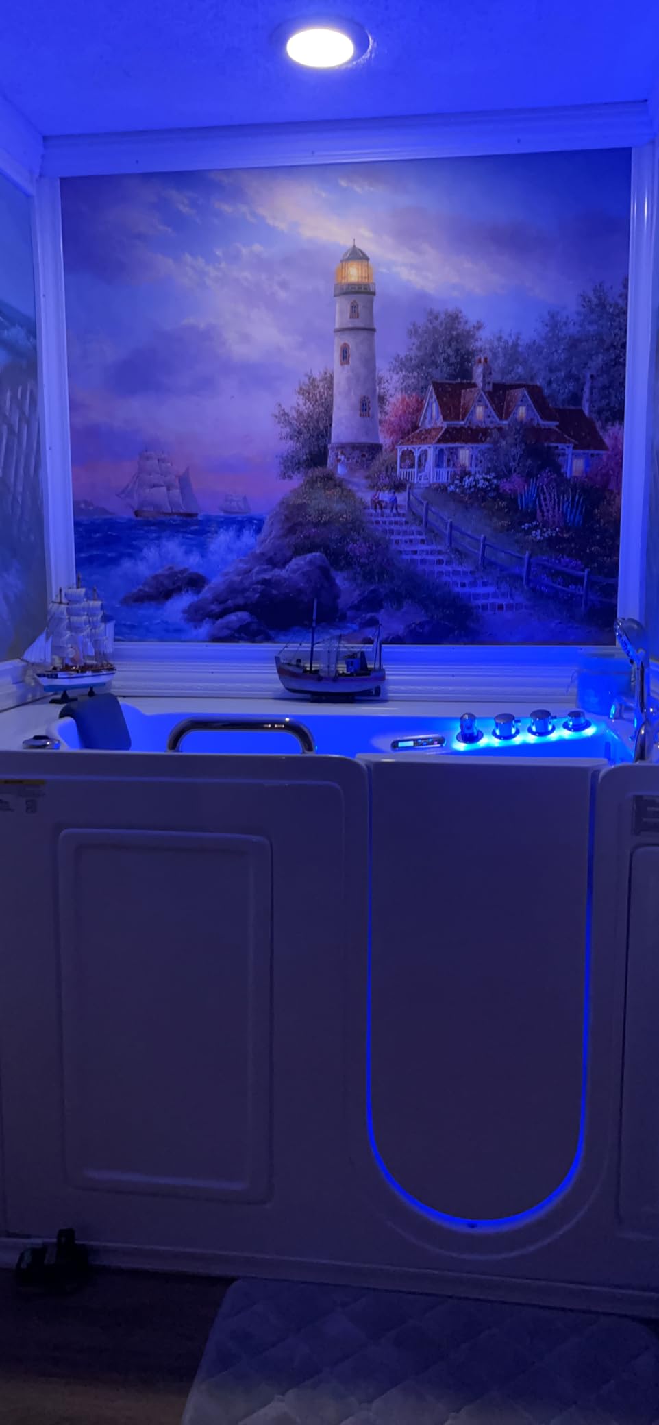 ANZZI Walk-In Tub, 27 x 53 in, Left Drain, 12 Whirlpool & 18 Air Jets, Inline Heater, Quick Fill, Handheld Shower, ADA Seat, Headrest, Aromatherapy & Chromatherapy, 110 V, White customer photo 1
