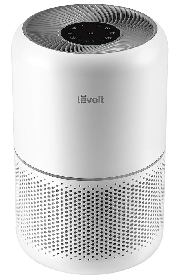 LEVOIT Air Purifier for Home Allergies Pet Hair in Bedroom, Covers Up to 1073 ft² by 56W High Torque Motor, AHAM VERIFIDE, 3-in-1 Filter with HEPA Sleep Mode, Remove Dust Smoke Odor, Core300-P, White customer photo 1