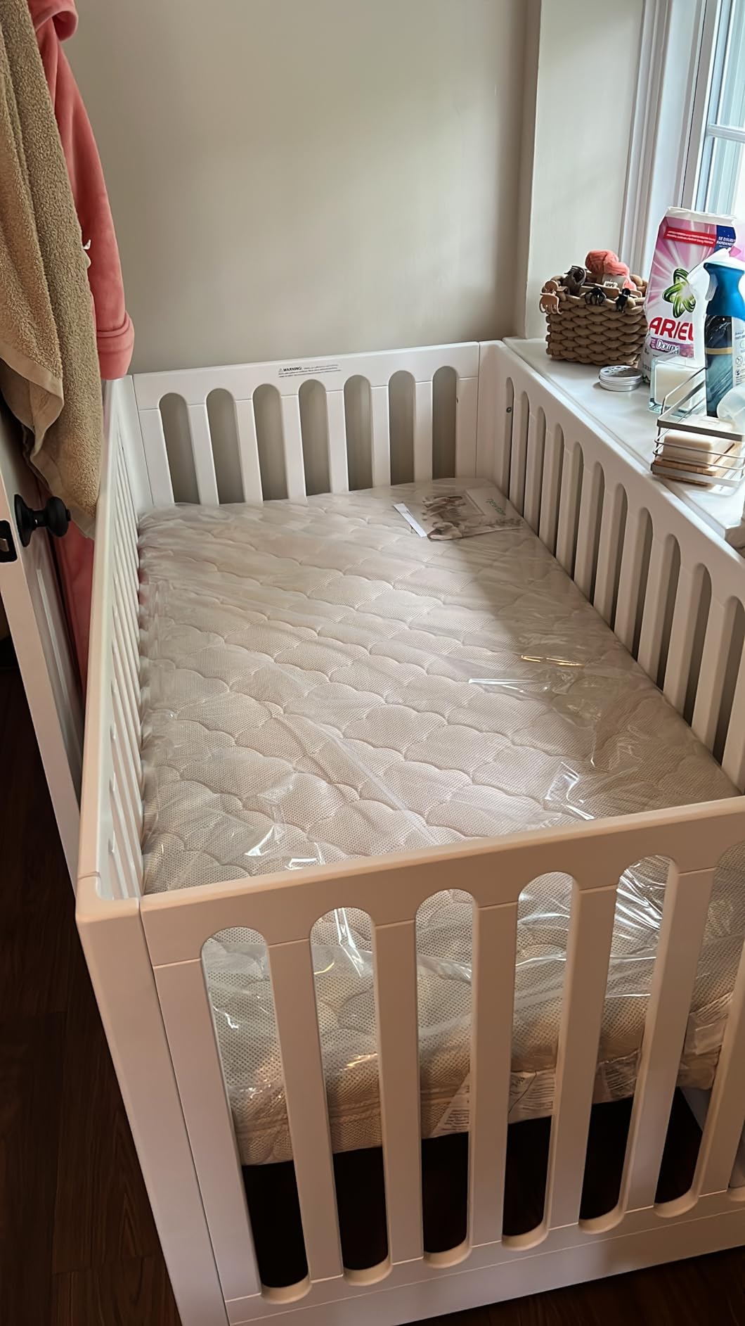 Newton Baby Waterproof Crib Mattress - Breathable, Non-Toxic, Firm Support, 2-Stage, GREENGUARD Gold Certified, Standard Crib Size customer photo 1