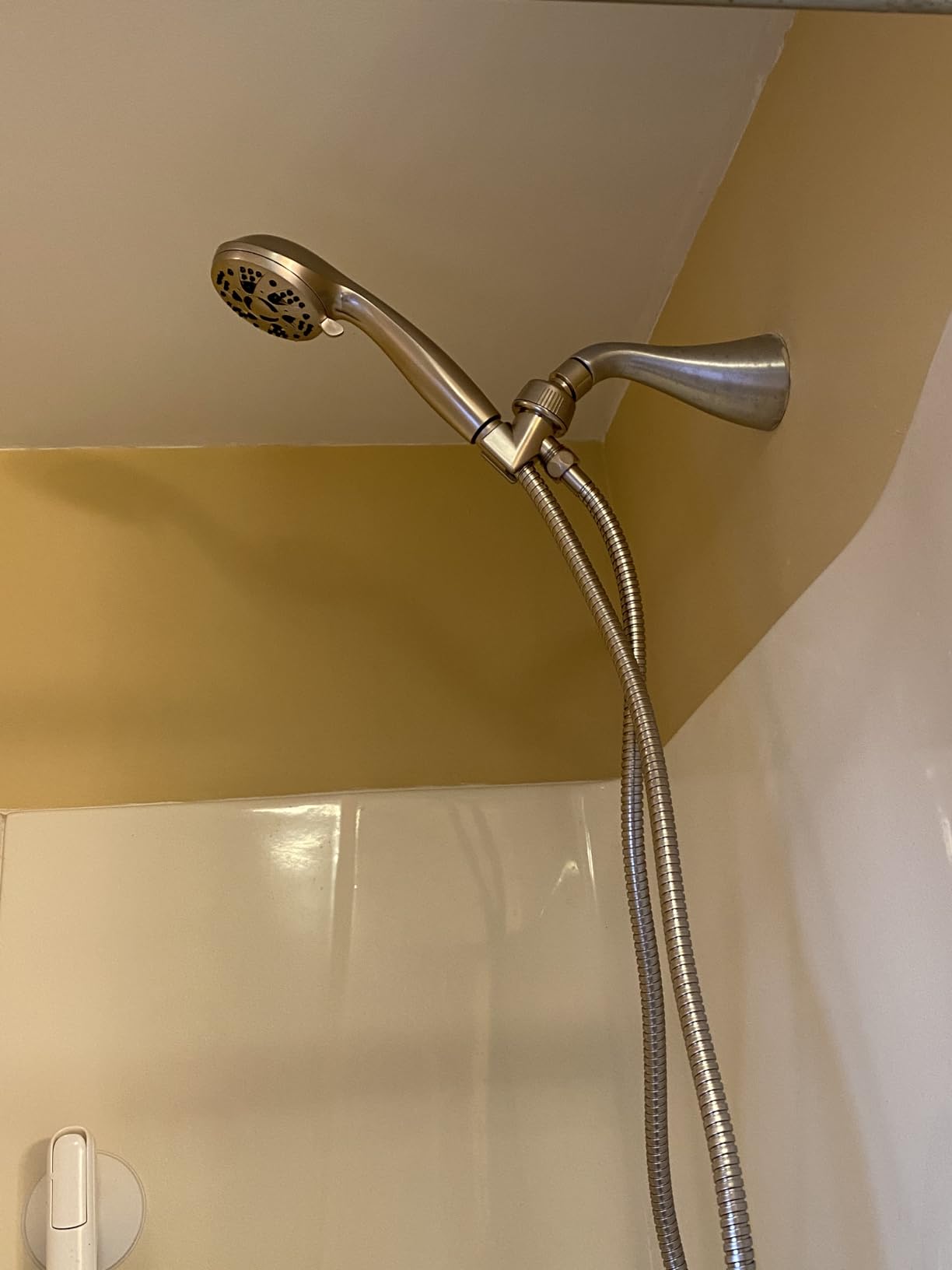 AquaDance High Pressure 6-Setting Full Brushed Nickel Handheld Shower Head with Stainless Steel Hose. Officially Independently Tested to Meet Strict US Quality & Performance Standards! customer photo 1