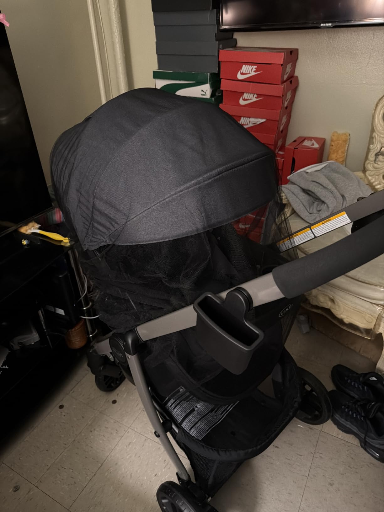 Graco Modes Pramette Travel System, Car Seat and Stroller Combo, Includes SnugRide 35 Lite DLX Infant Car Seat and Baby Stroller, 3 Modes: Car Seat Carrier, Pramette, Toddler Stroller, Ellington customer photo 1