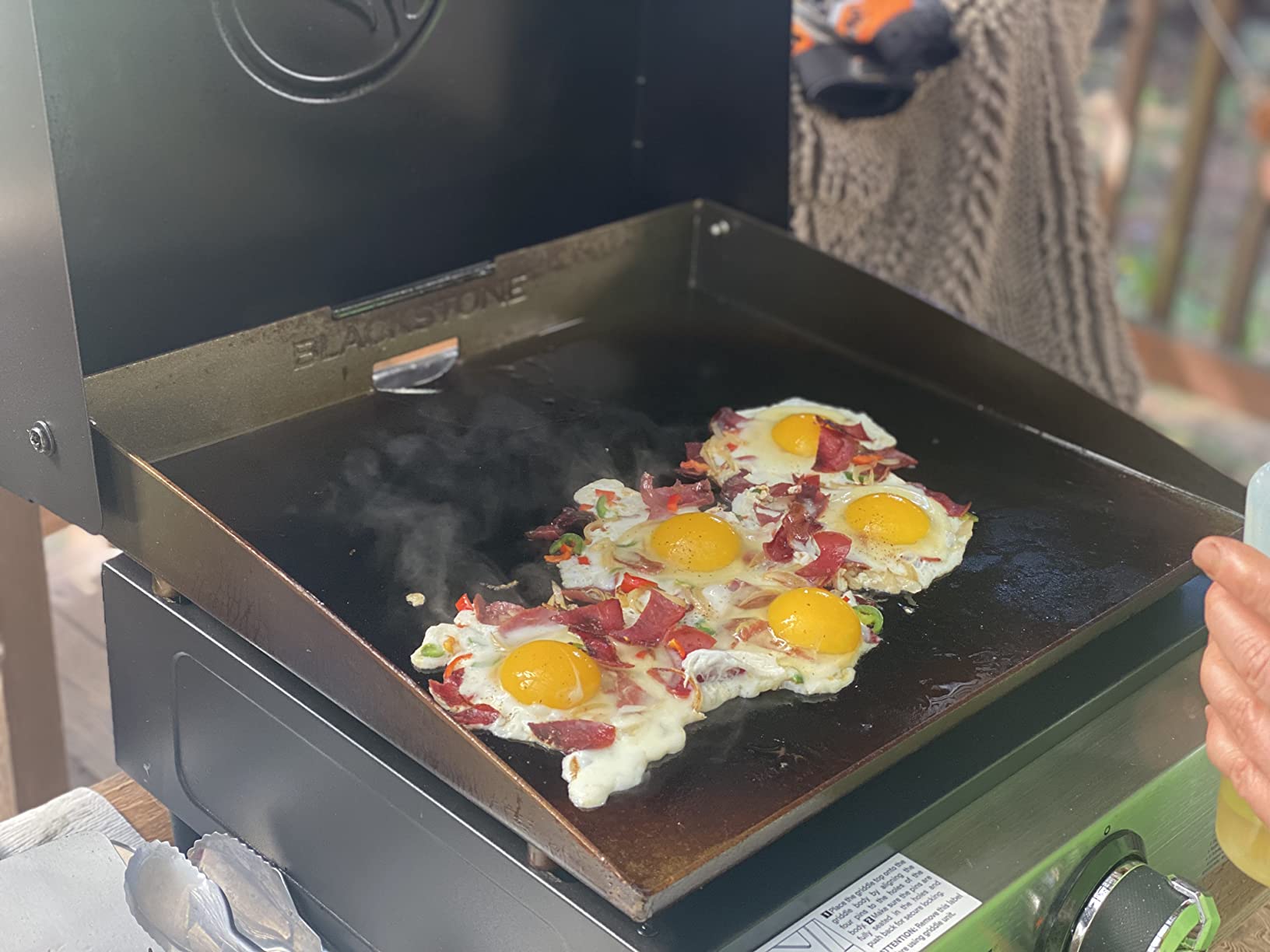 Blackstone 1814 Propane Gas Griddle, 17 Inch, Stainless Steel, Portable Flat Top, Heavy Duty customer photo 1