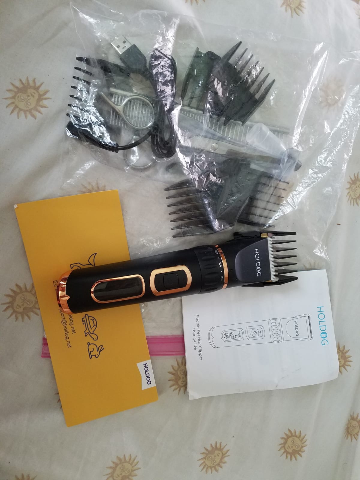 HOLDOG Dog Clippers Professional Heavy Duty Grooming Clipper 3-Speed Low Noise High Power Rechargeable Cordless Pet Tools for Small & Large Dogs Cats Pets with Thick Coats customer photo 2