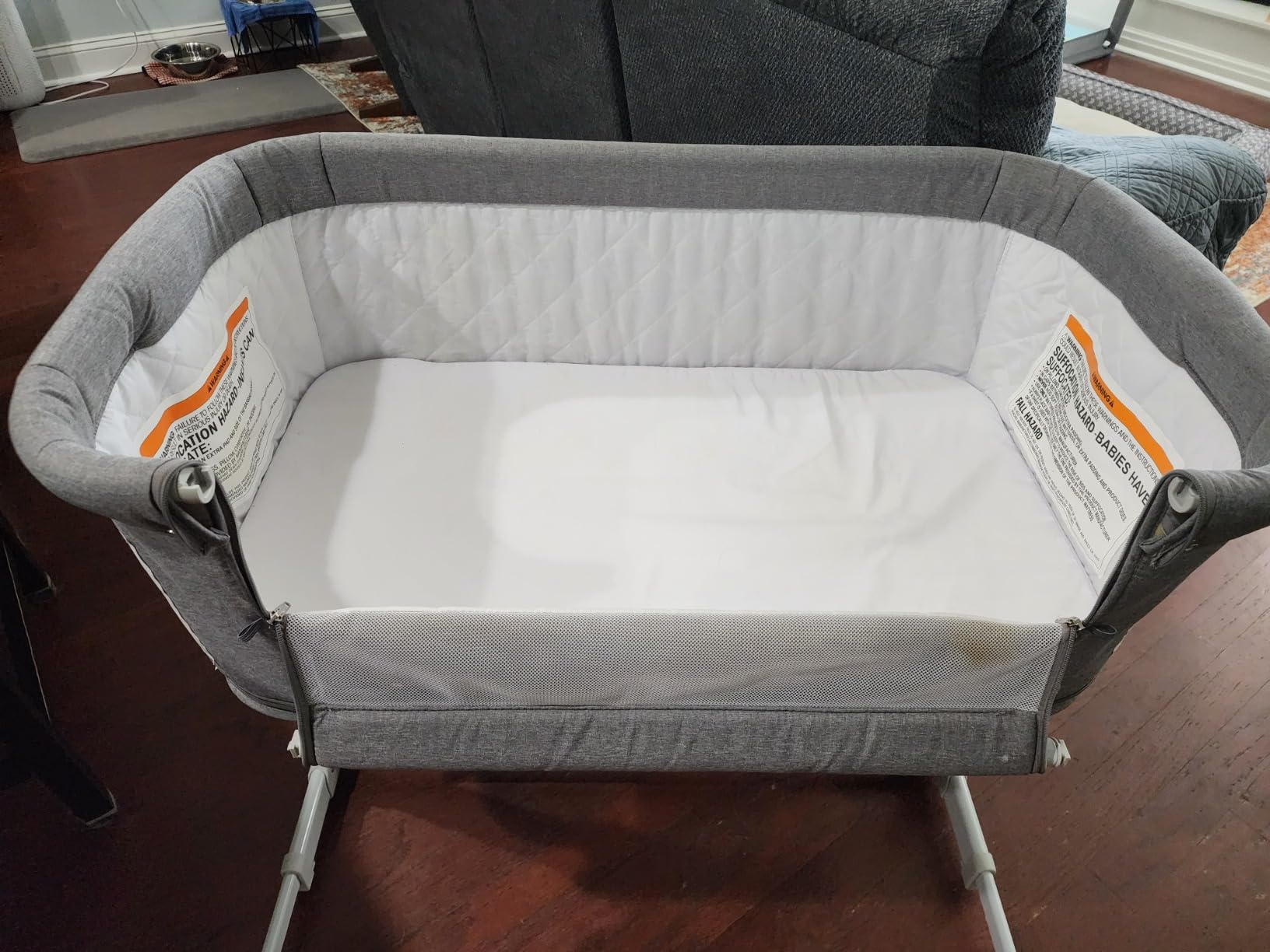 KoolerThings 3 in 1 Baby Bassinet, Bedside Sleeper, & Playpen, Easy Folding Portable Crib (Grey)- KoolaBaby customer photo 1