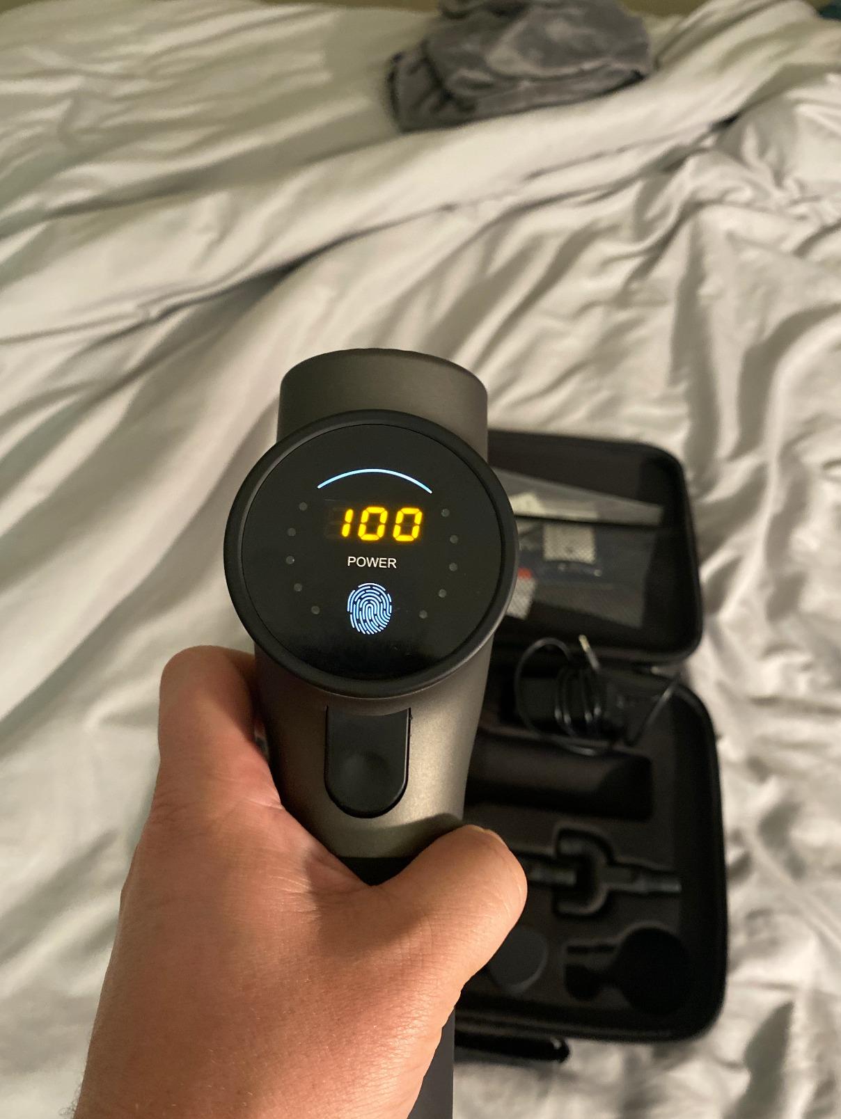 Mebak 3 Massage Gun, Massage Gun Deep Tissue for Athletes, Professional Muscle Percussion Massager, Massager for Shoulder Leg Back Body Pain Relief, Quiet Portable Sport Tool, Gifts for Him customer photo 2