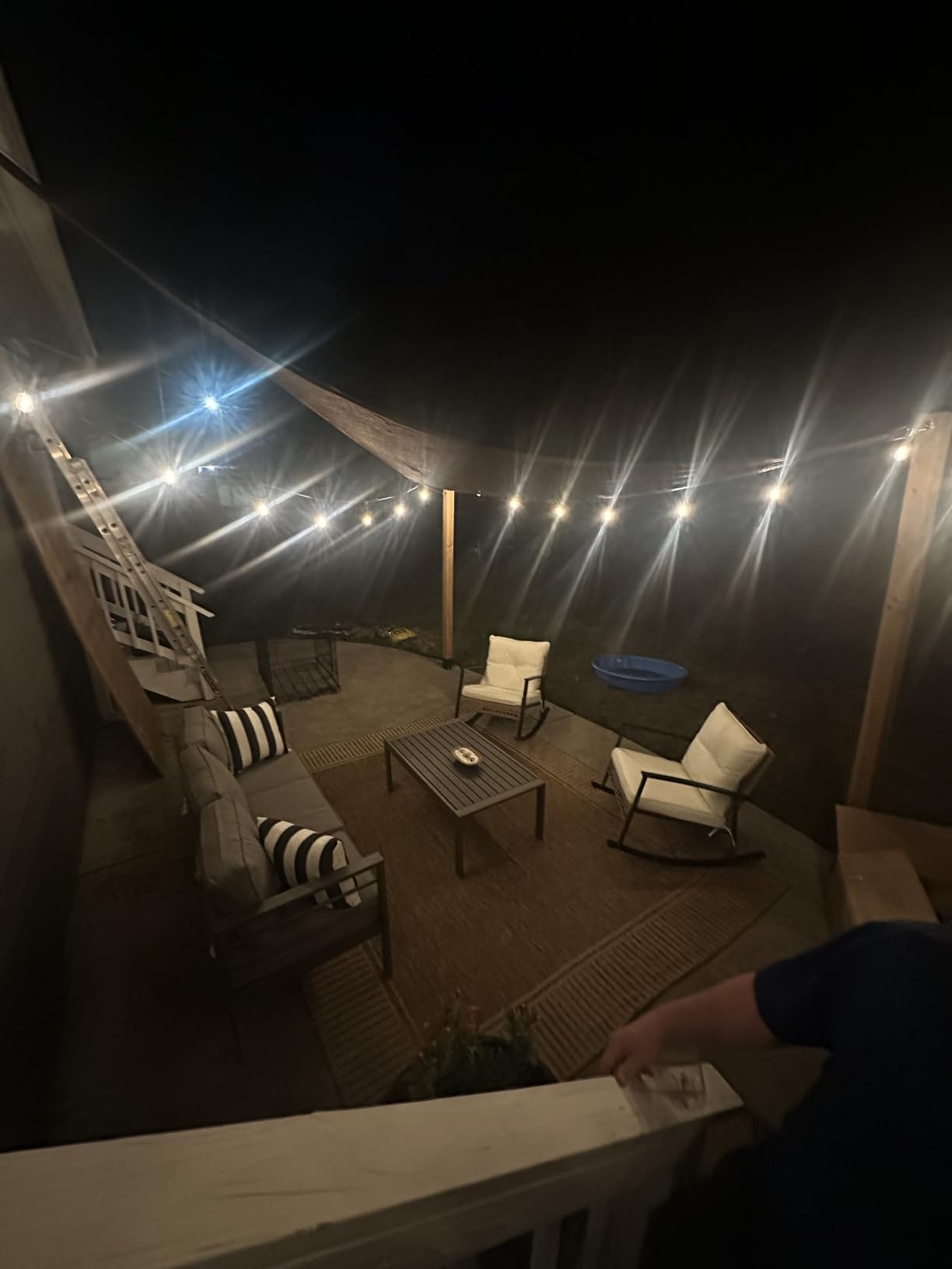 nuLOOM Asha Light Brown/Ivory, 8' x 10', Casual, Striped Border, Soft and Cozy, High Traffic, Easy Clean, Durable Area Rug for Indoor/Outdoor Patio, Deck, Porch, Garden, Courtyard customer photo 2