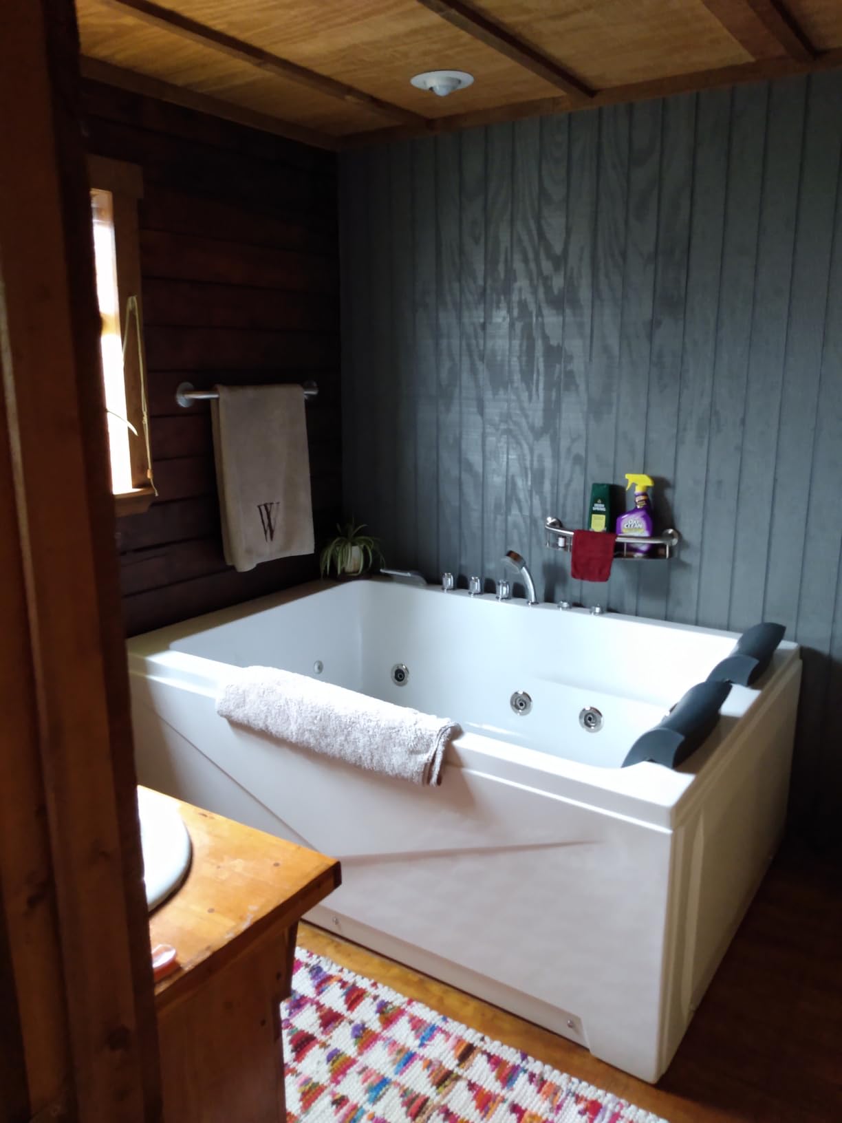 Empava 59 in. Acrylic Alcove Whirlpool Bathtub | Hydromassage Rectangular Jetted Soaking Tub with Center Drain - Waterfall Faucet customer photo 2