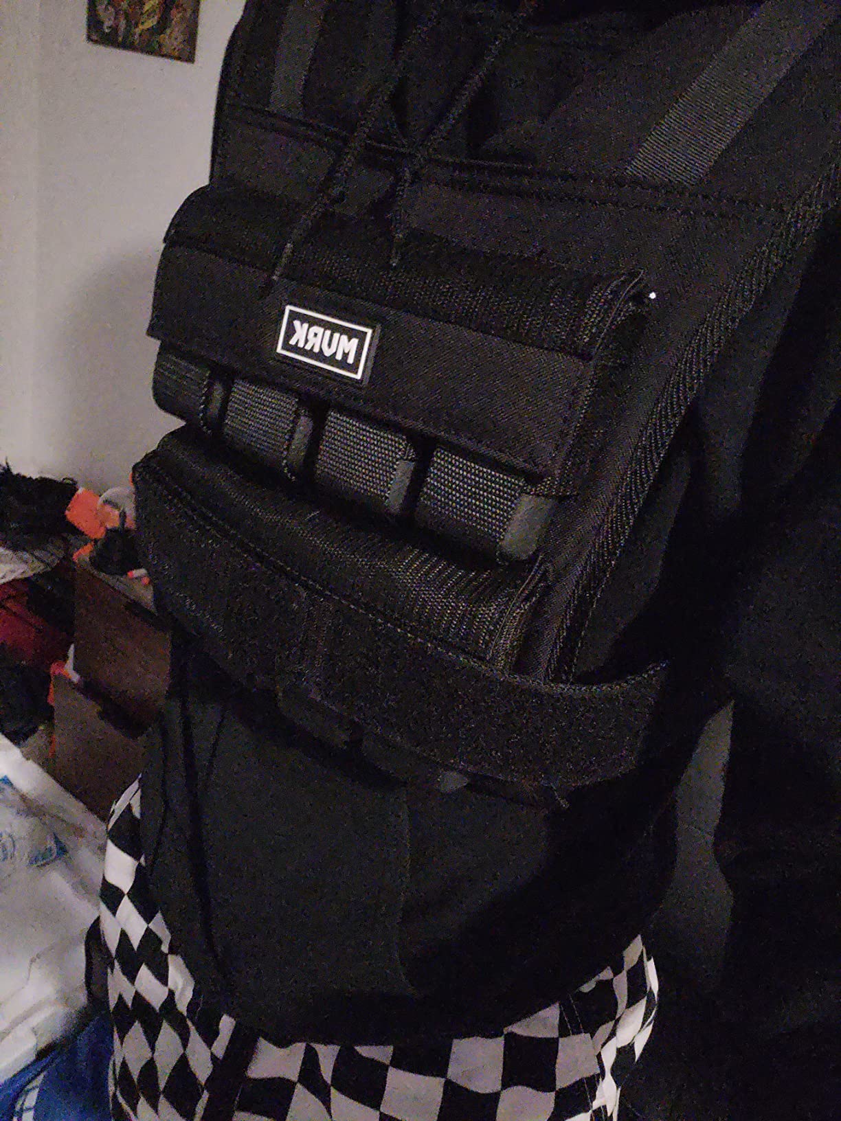 MVRK Weighted Vest Men 15lbs/25lbs/35lbs/45lbs/65lbs/100lbs - No-Bounce Adjustable Heavy Duty Rucking & Strength Training Vest with Removable Iron Weights for Calisthenics, HIIT, Hydrox customer photo 1