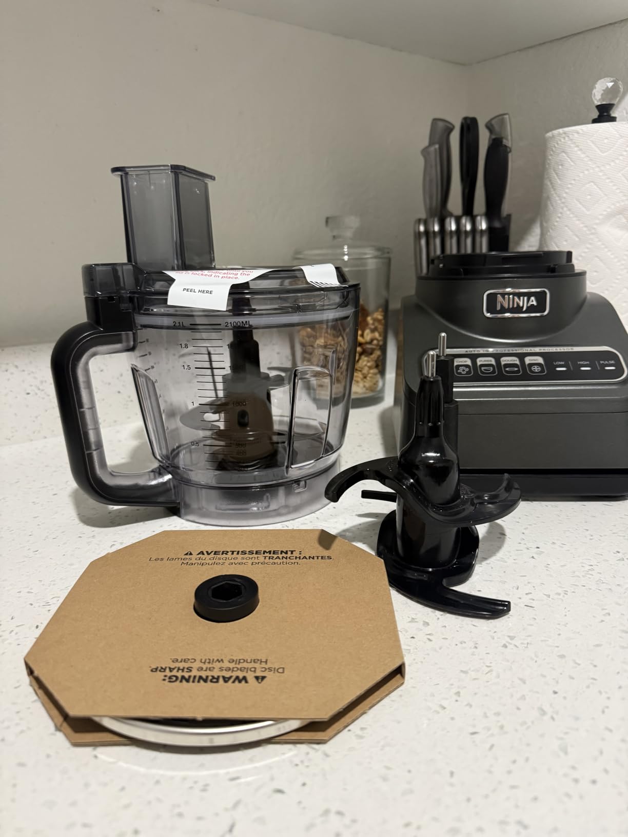 Ninja Food Processor, Professional Plus, 1000 Peak Watts, 4 Functions for Chopping, Slicing, Purees & Dough with 9-Cup Processor Bowl, 3 Blades, Food Chute & Pusher, Grey, BN601 customer photo 1