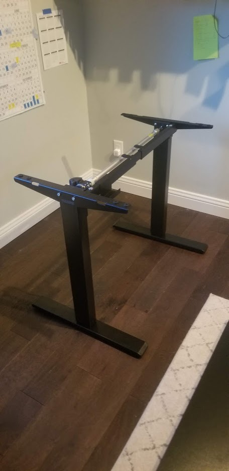FLEXISPOT EN1 One-Piece Standing Desk, Electric Adjustable with 4 Memory Presets, 176 LBS Capacity, 48