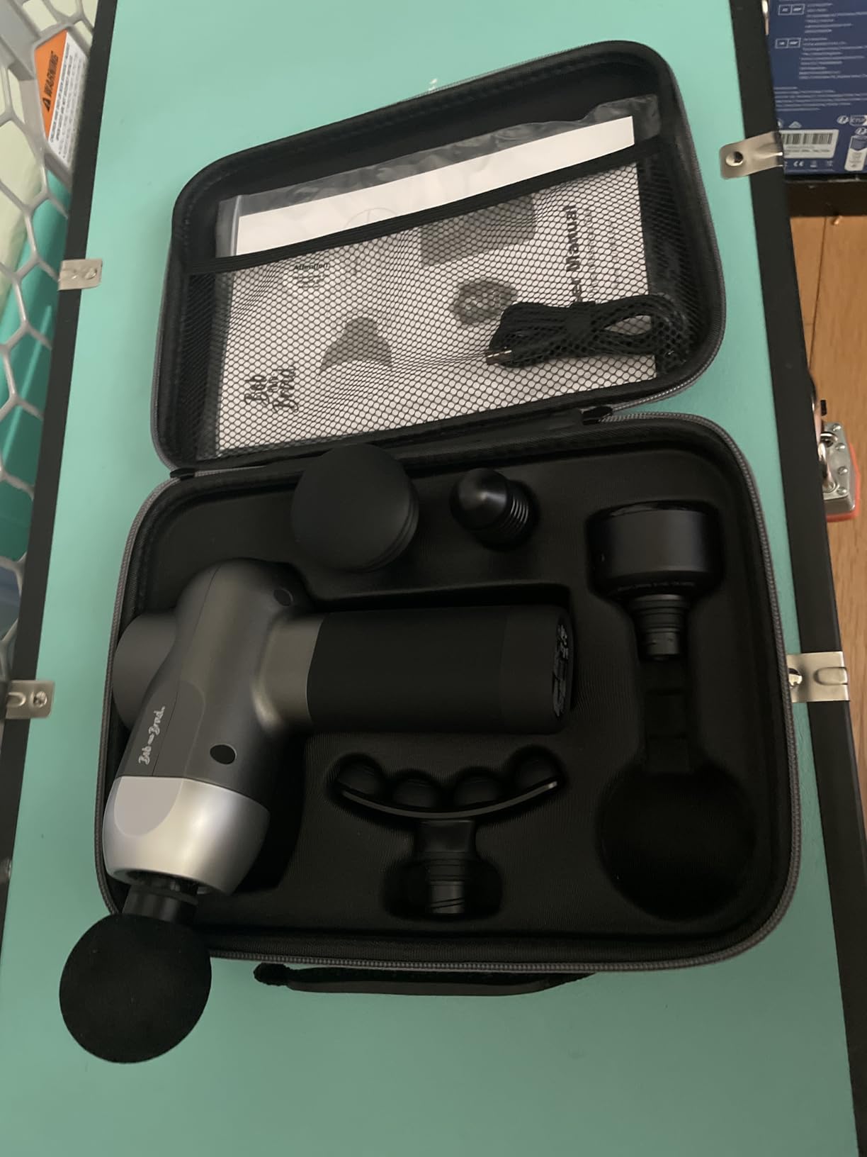C2 Massage Gun, FSA Eligible & HSA Approved Deep Tissue Percussion Massager Gun, Muscle Massager with 5 Speeds and 5 Heads, Electric Back Massagers for Professional Athletes Home Gym customer photo 2