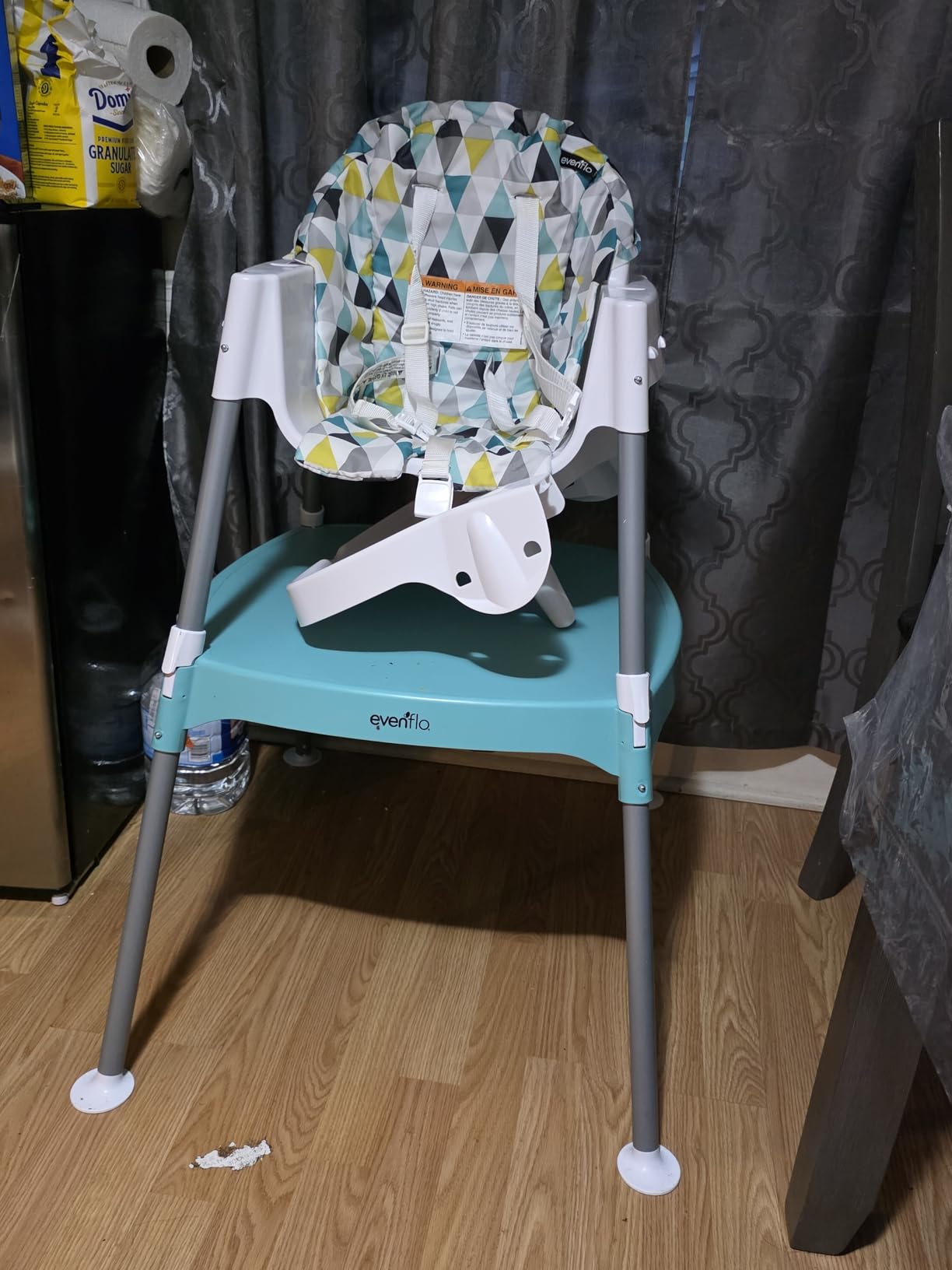 Evenflo Eat and Grow 4-in-1 Convertible High Chair (Pop Star White) customer photo 2