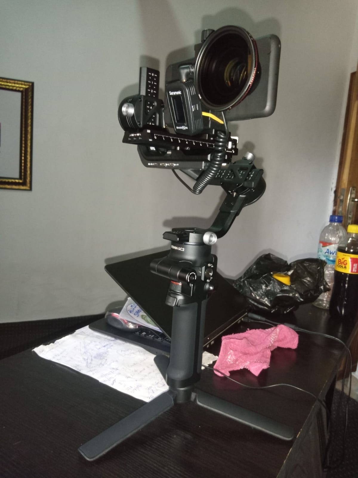 DJI RSC 2 - 3-Axis Gimbal Stabilizer for DSLR and Mirrorless Camera, Nikon, Sony, Panasonic, Canon, Fujifilm, 6.6 lb Payload, Foldable Design, Vertical Shooting, OLED Screen, Black | Supports Up to 6.6 Lb, Foldable Design, 1-Inch OLED Screen, Portrait Mode, 14-Hour Battery customer photo 1