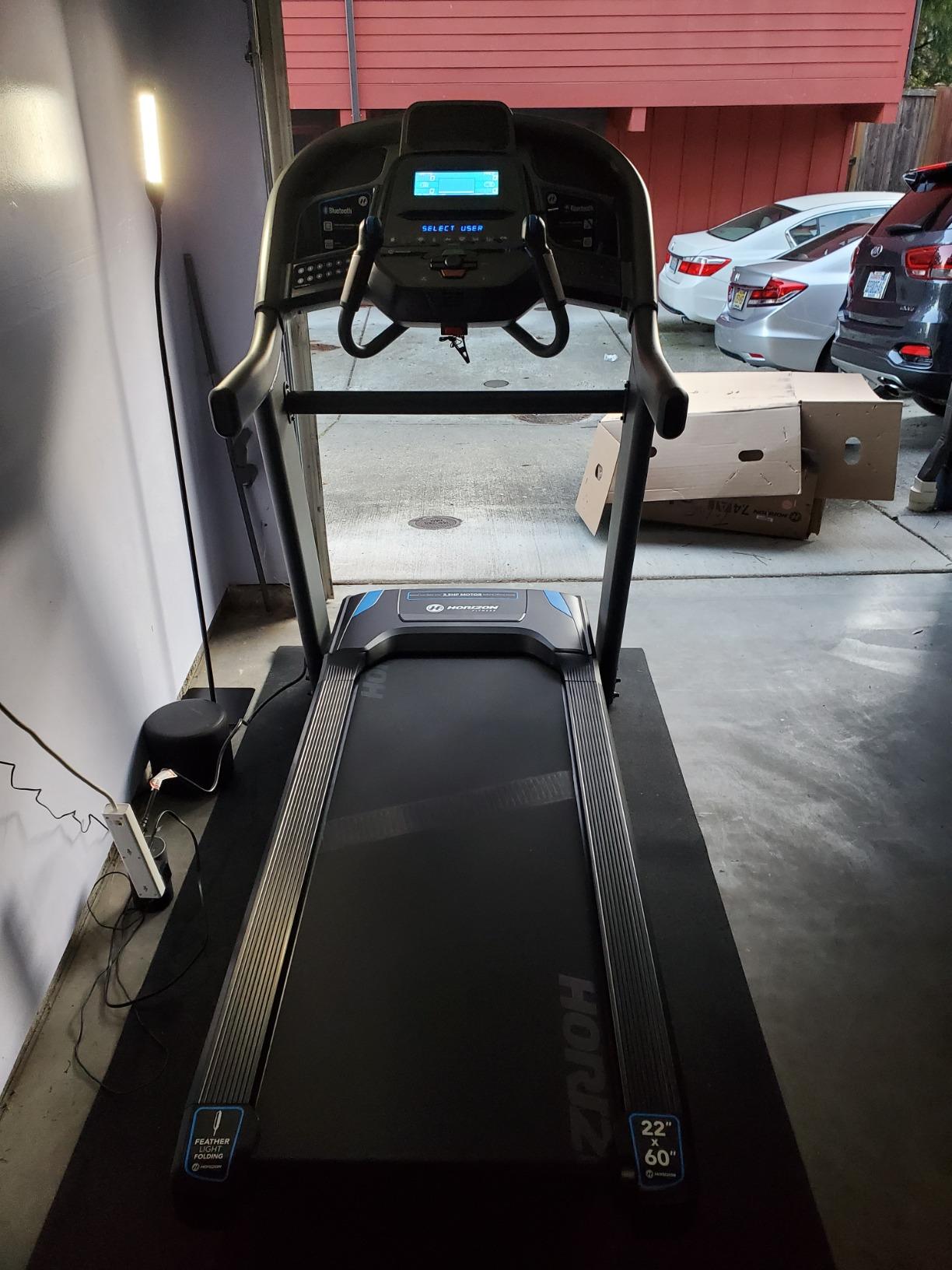 Horizon Fitness Treadmill - 7.4 Advanced Training Studio Treadmill, Bluetooth Smart, Connect to Training Apps like Peloton, Zwift & More, 22x60