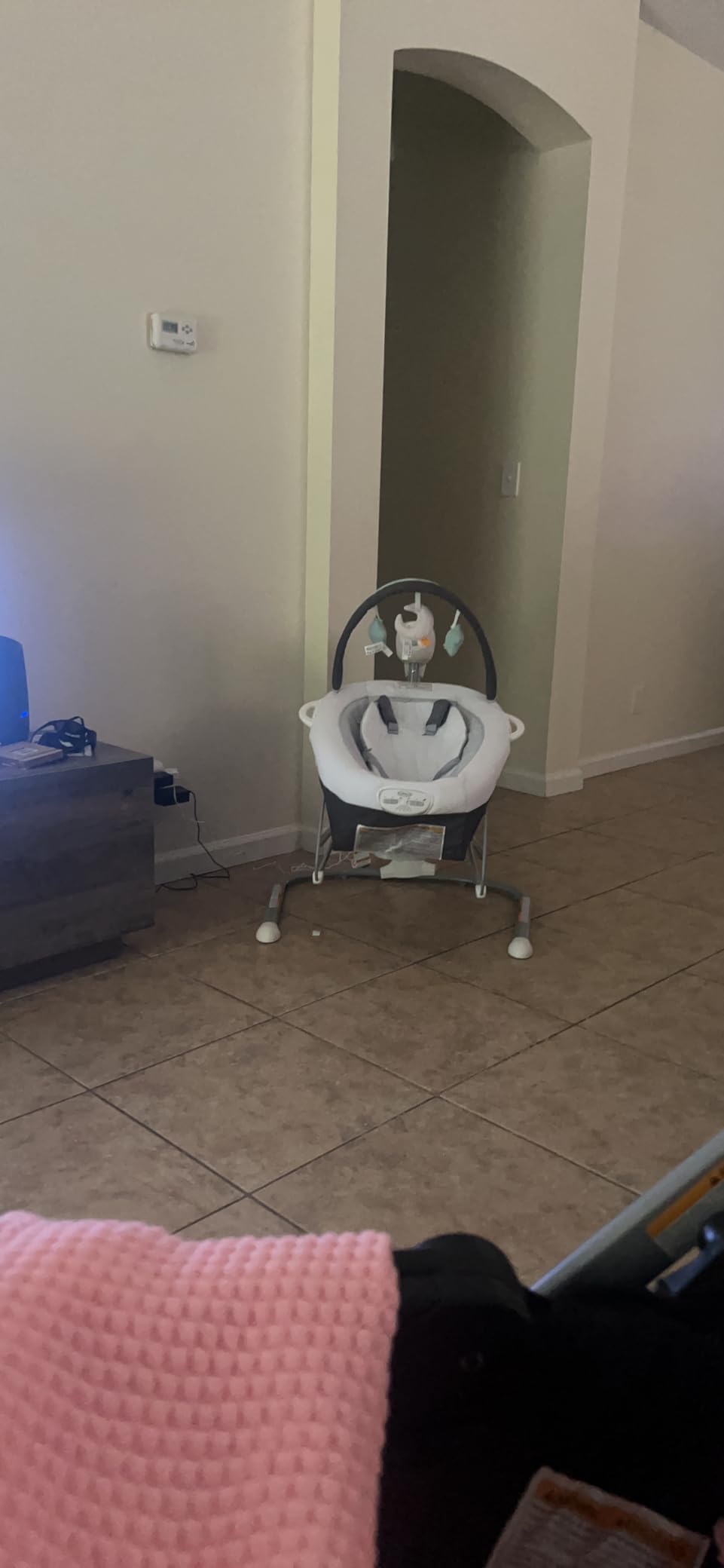 Graco Soothe 'n Sway LX Portable Baby Swing and Baby Bouncer Bouncer, Multi Direction Seat, 2 Speed Vibration, Derby customer photo 1