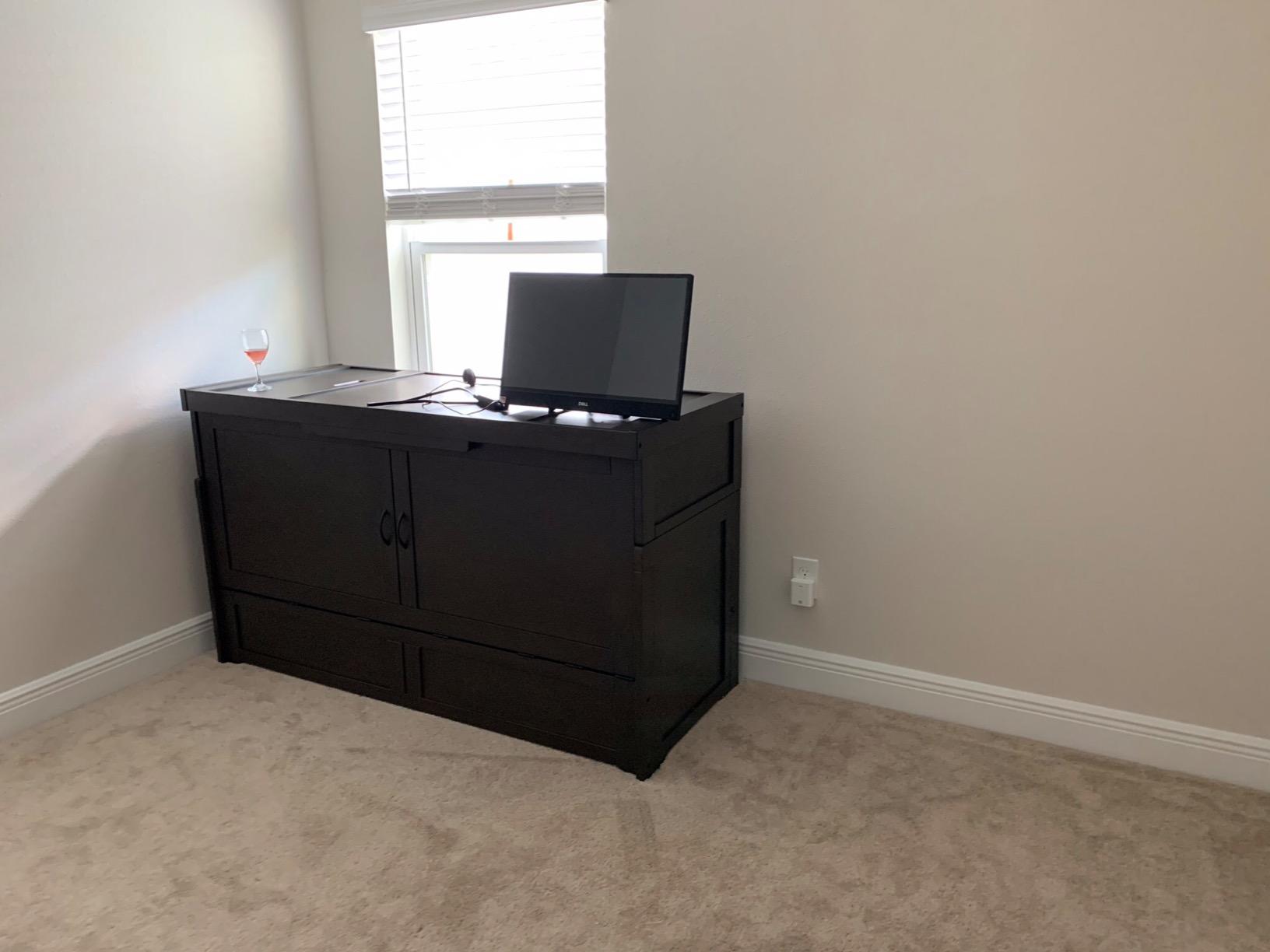 NIGHT & DAY Furniture Murphy Cube Cabinet Bed Pre-Assembled Queen (Rural Gray) customer photo 2