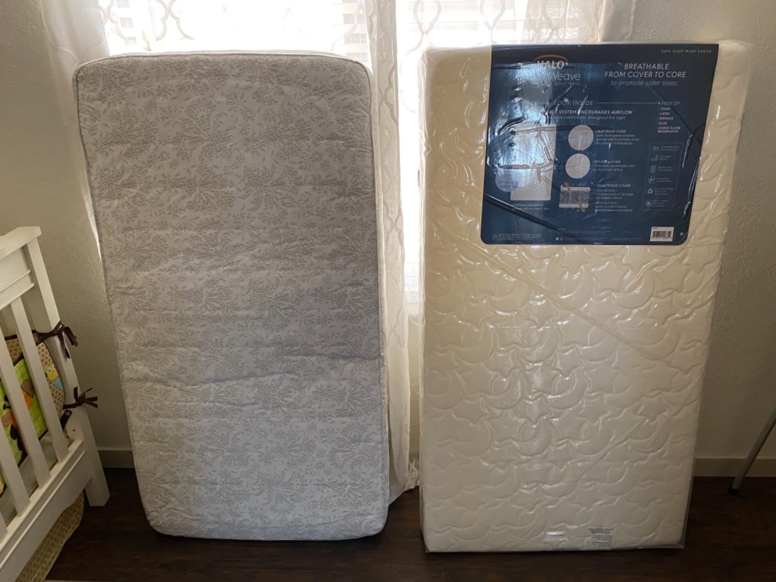 HALO DreamWeave Crib Mattress - Breathable, Washable, Non-Toxic, GREENGUARD Gold Certified, Firm Support, SIDS Prevention Focused customer photo 2