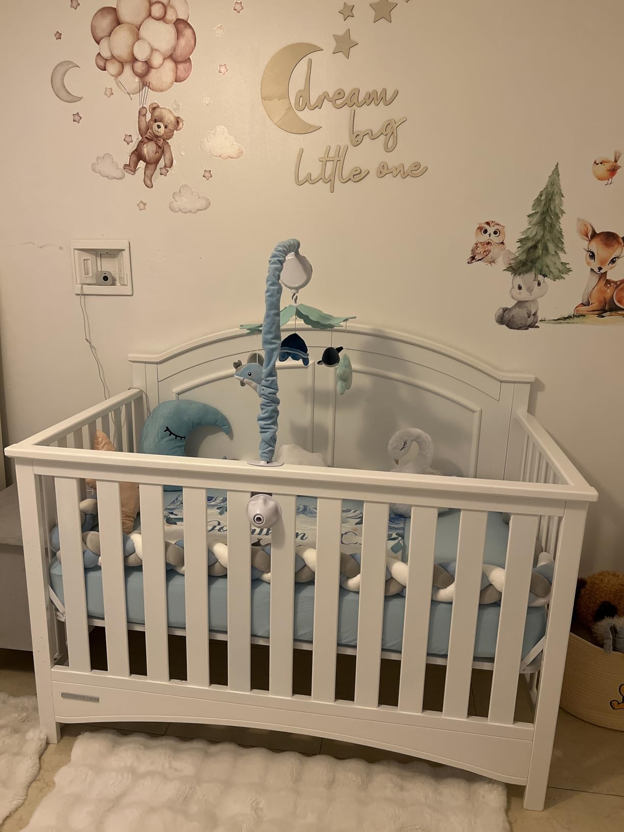 Delta Children Perry 6-in-1 Convertible Crib - Greenguard Gold Certified, Moonstruck Grey customer photo 1