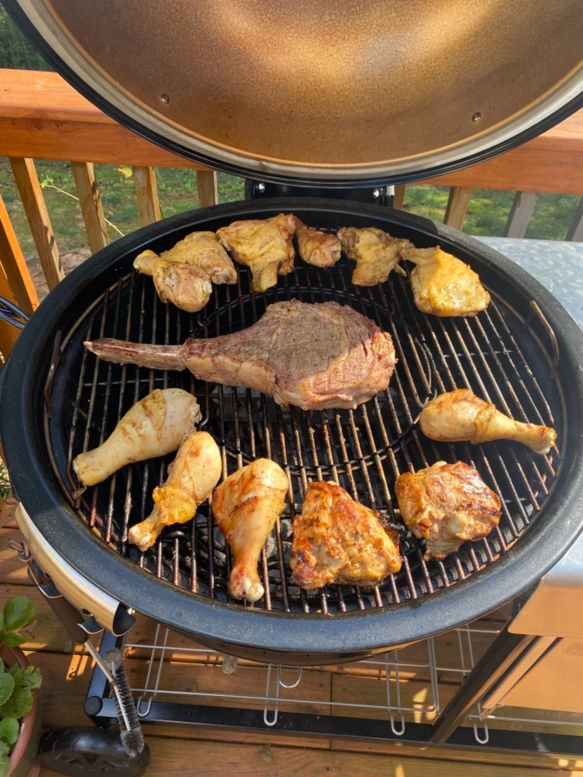 Weber Summit Kamado S6 Charcoal Grilling Center with Gas Ignition, Black | Dual-Walled Insulated Steel Kamado with Cart, 24