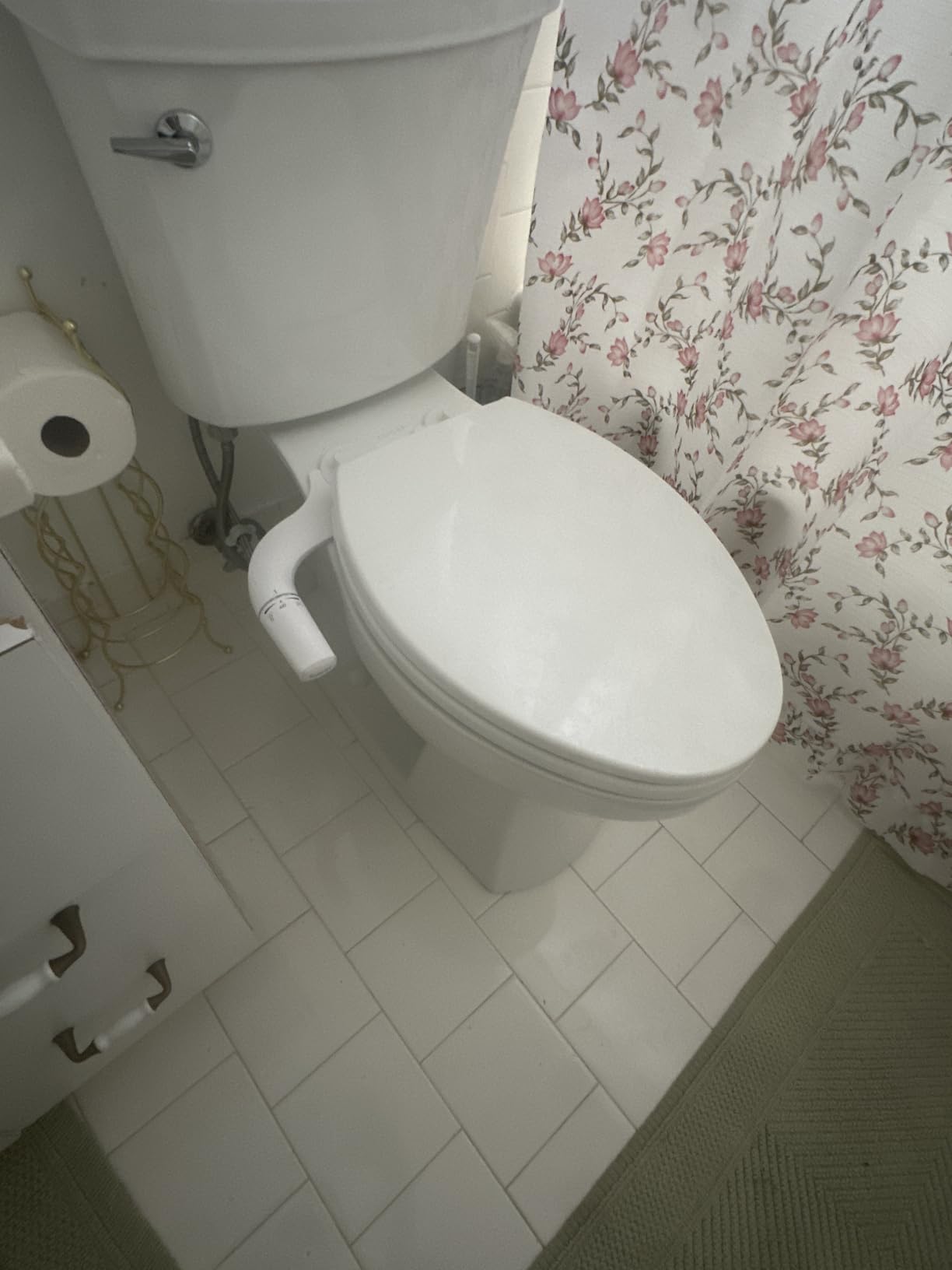 SAMODRA Ultra-Slim Hygienic Bidets Attachment for Existing Toilets - Adjustable Fresh Water Pressure Dual Nozzle (Frontal & Rear Wash) Easy to Install, Silver customer photo 1