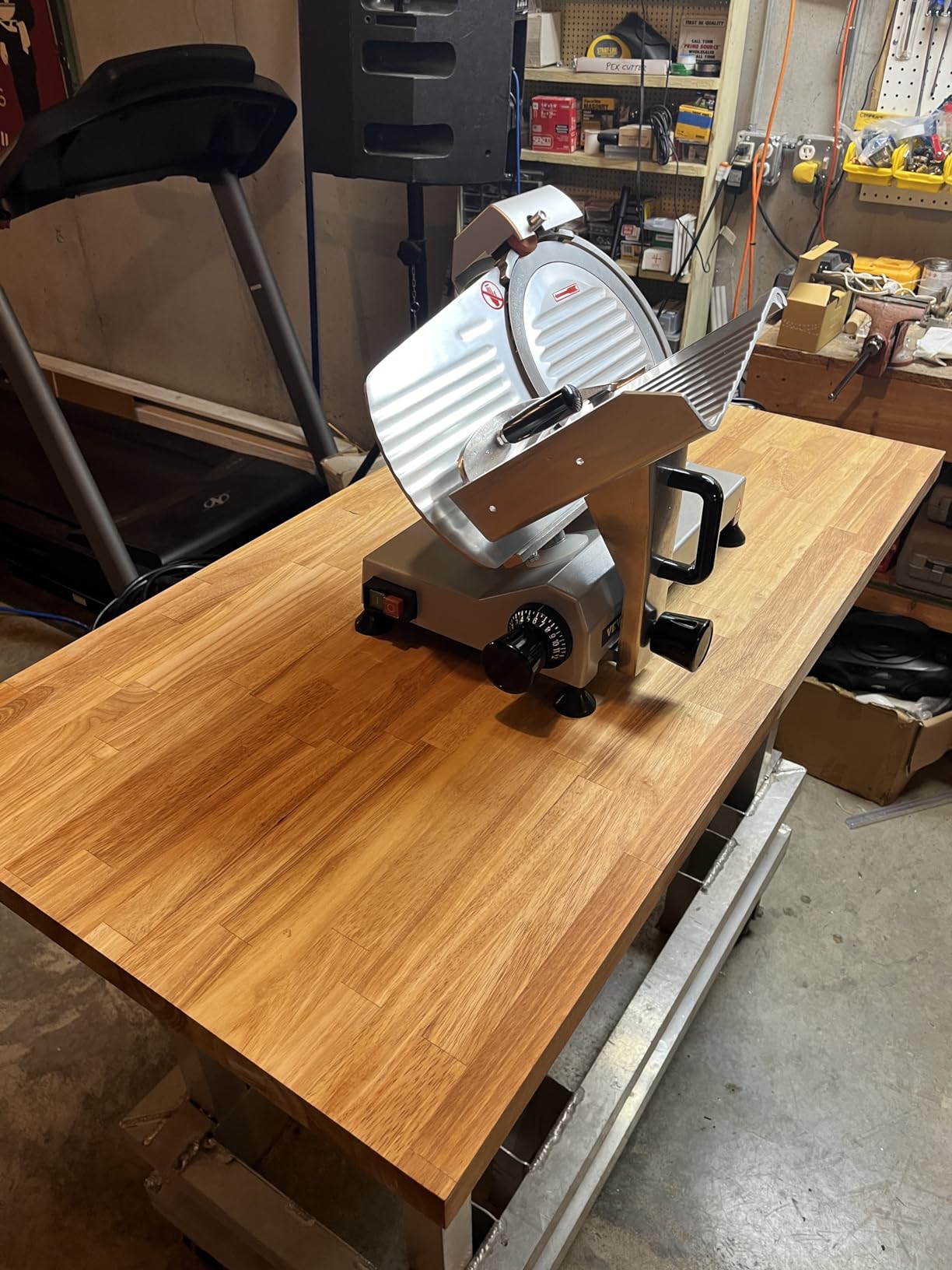 VEVOR Commercial Meat Slicer, 10 inch Electric Food Slicer, 240W Frozen Meat Deli Slicer customer photo 2