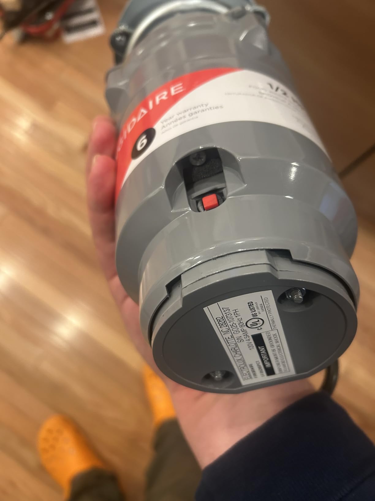 Frigidaire 1/2 HP Corded Garbage Disposal for Kitchen Sinks | FF05DISPC1 customer photo 1