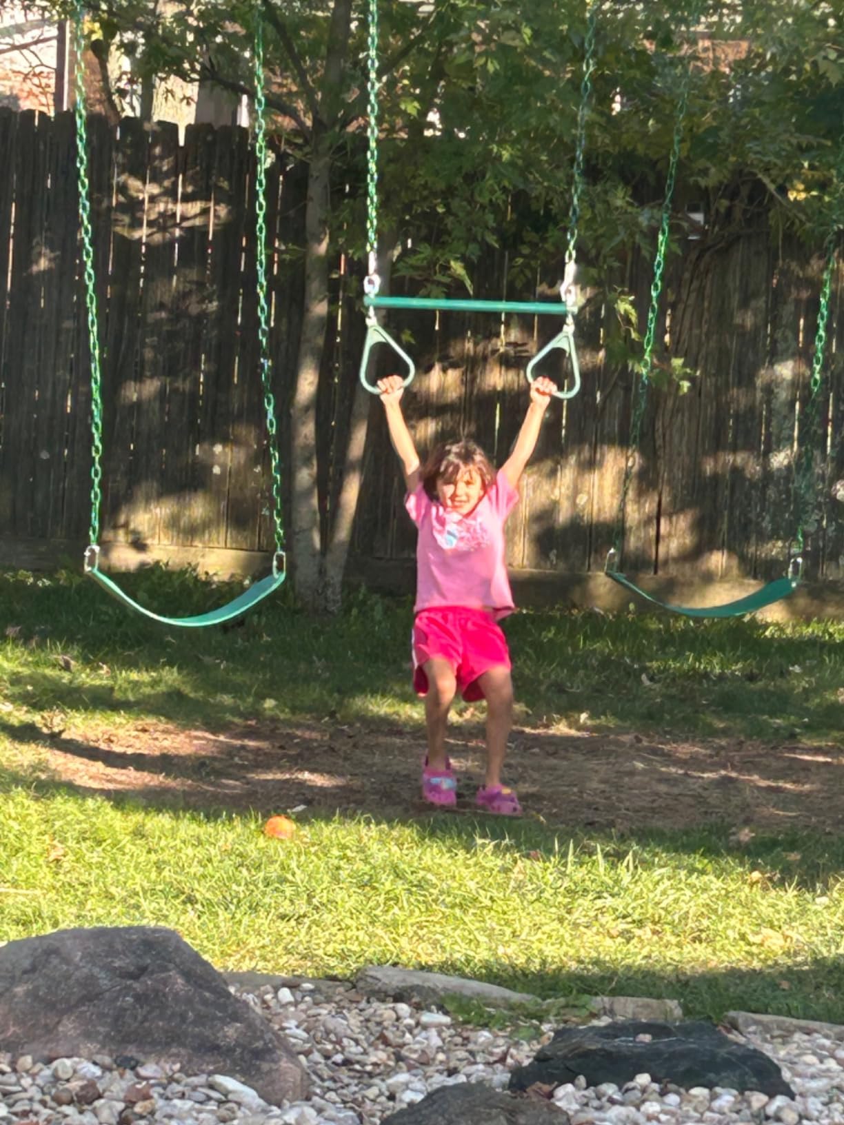 Backyard Discovery Big Brutus Galvanized Steel Swing Set Kit with Classic A-Frame, Two Belt Swings, One Trapeze Bar, Easy Assembly, Heavy-Duty Powder-Coated Steel, Weather-Resistant, Outdoor Playset customer photo 2