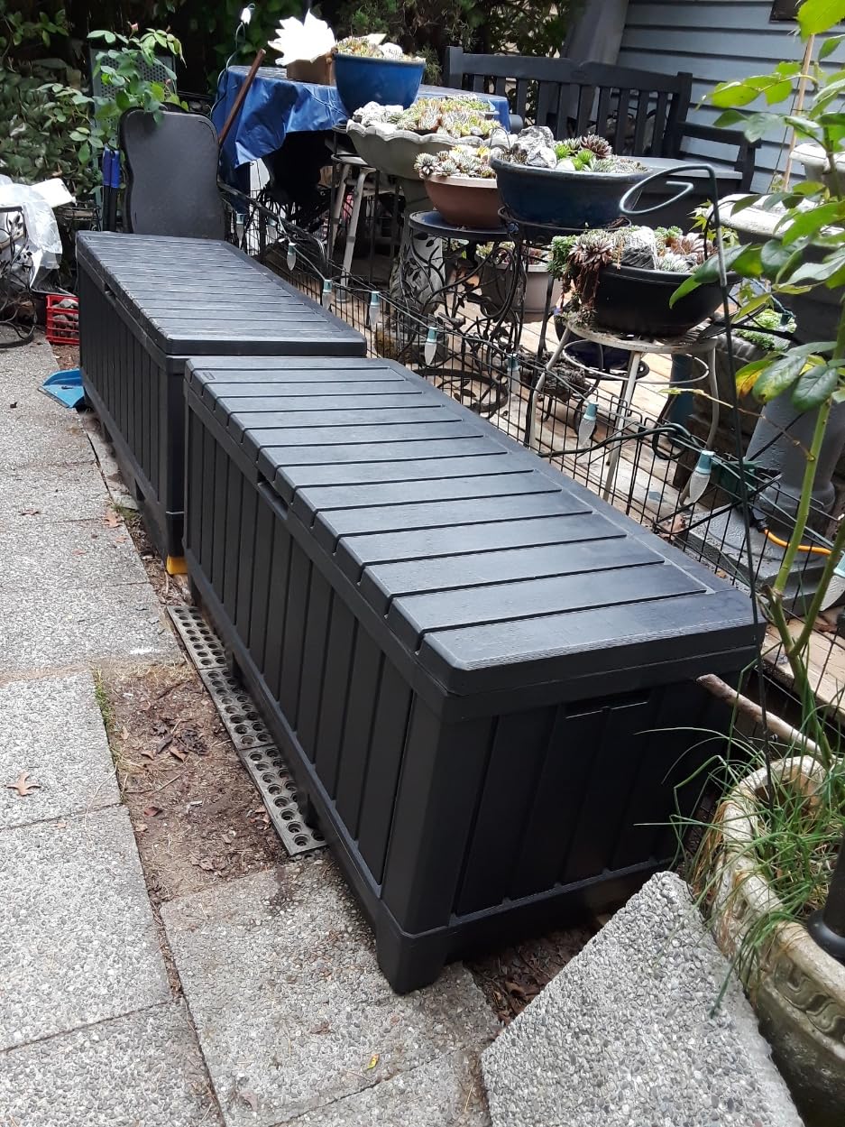 Keter Kentwood 92 Gallon Resin Deck Box customer photo 1