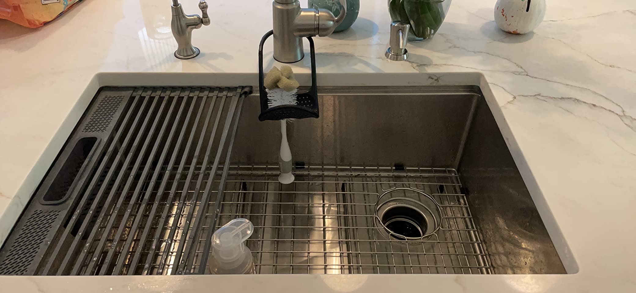 DELTA FAUCET 95B932-32S-SS Lorelai Workstation Kitchen Sink Undermount Stainless Steel Single Bowl with WorkFlow Ledge and Chef's Kit of 6 Accessories customer photo 2